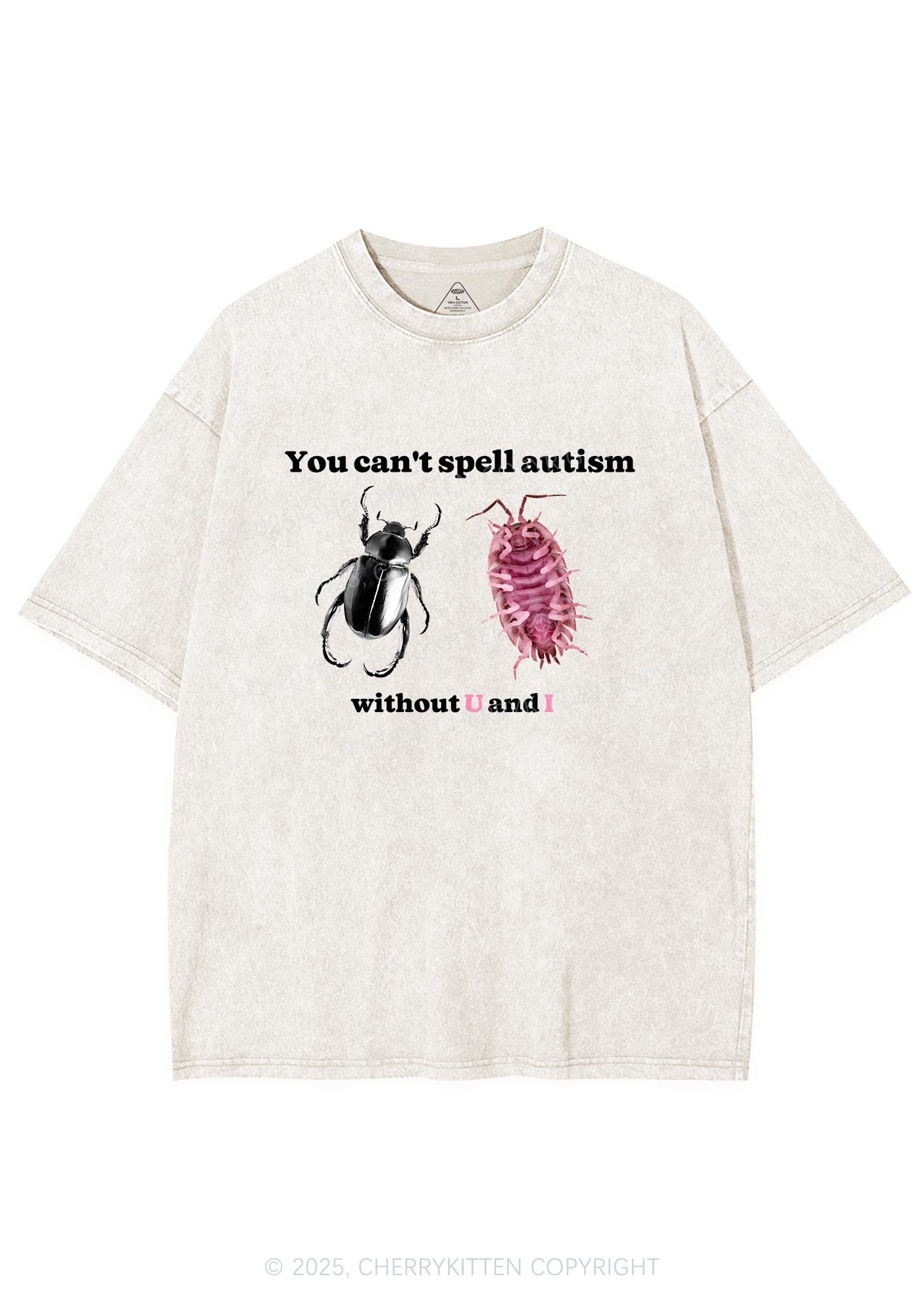 Autism Insect Y2K Shirts Washed Tee Cherrykitten
