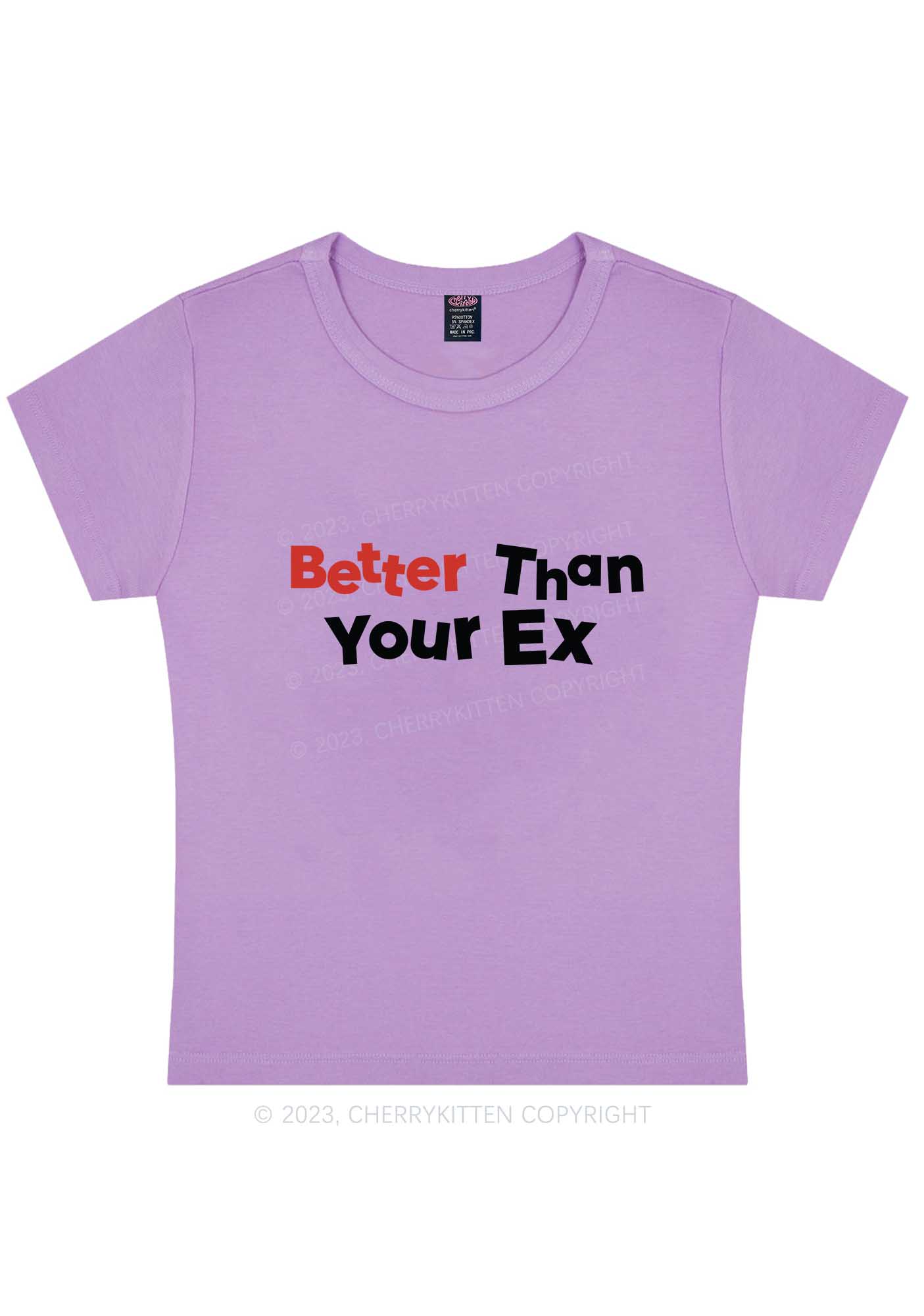 Better Than Your EX Y2K Baby Tee Cherrykitten