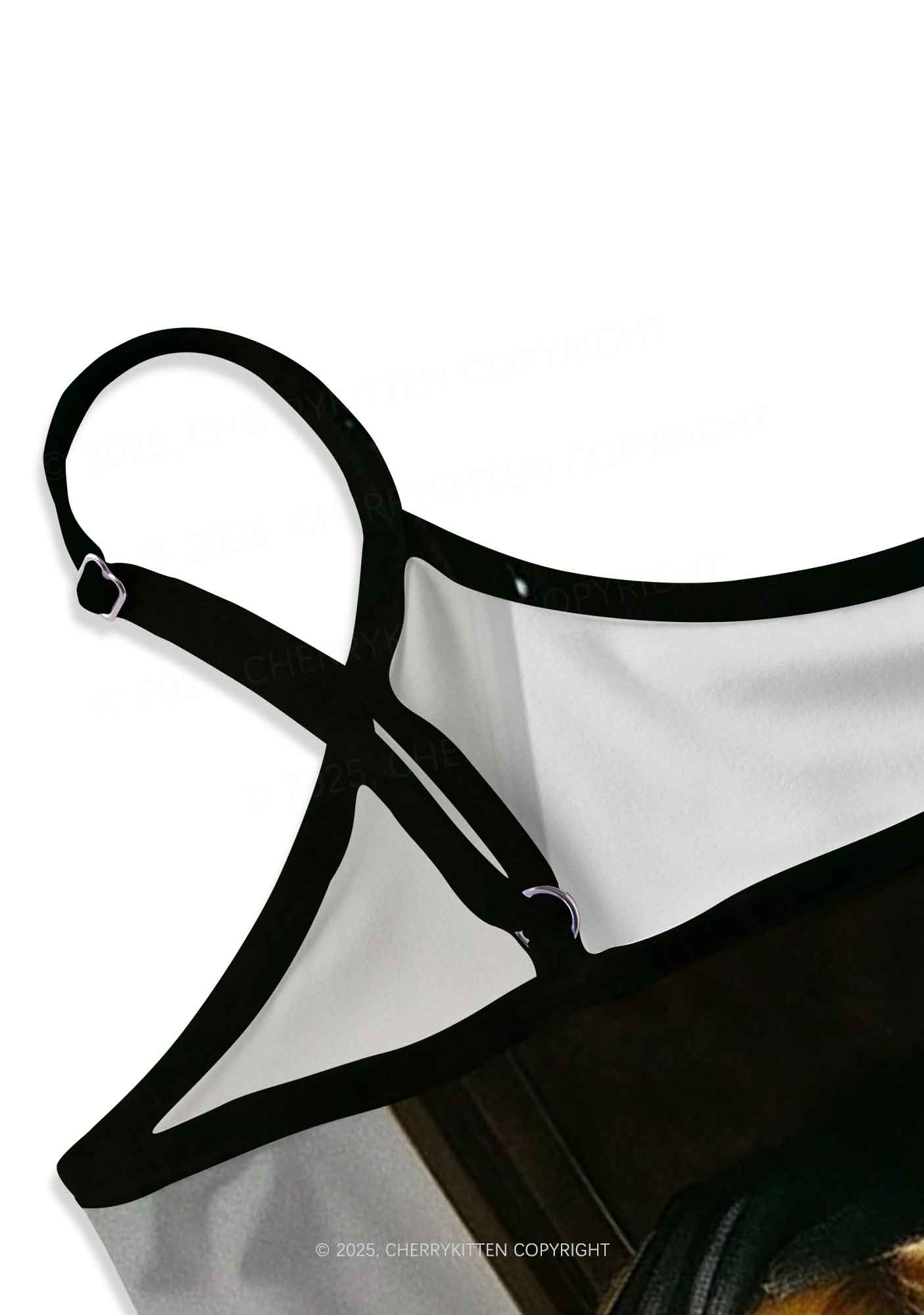 Custom Personalized Photo Y2K Print Slip Dress Cherrykitten