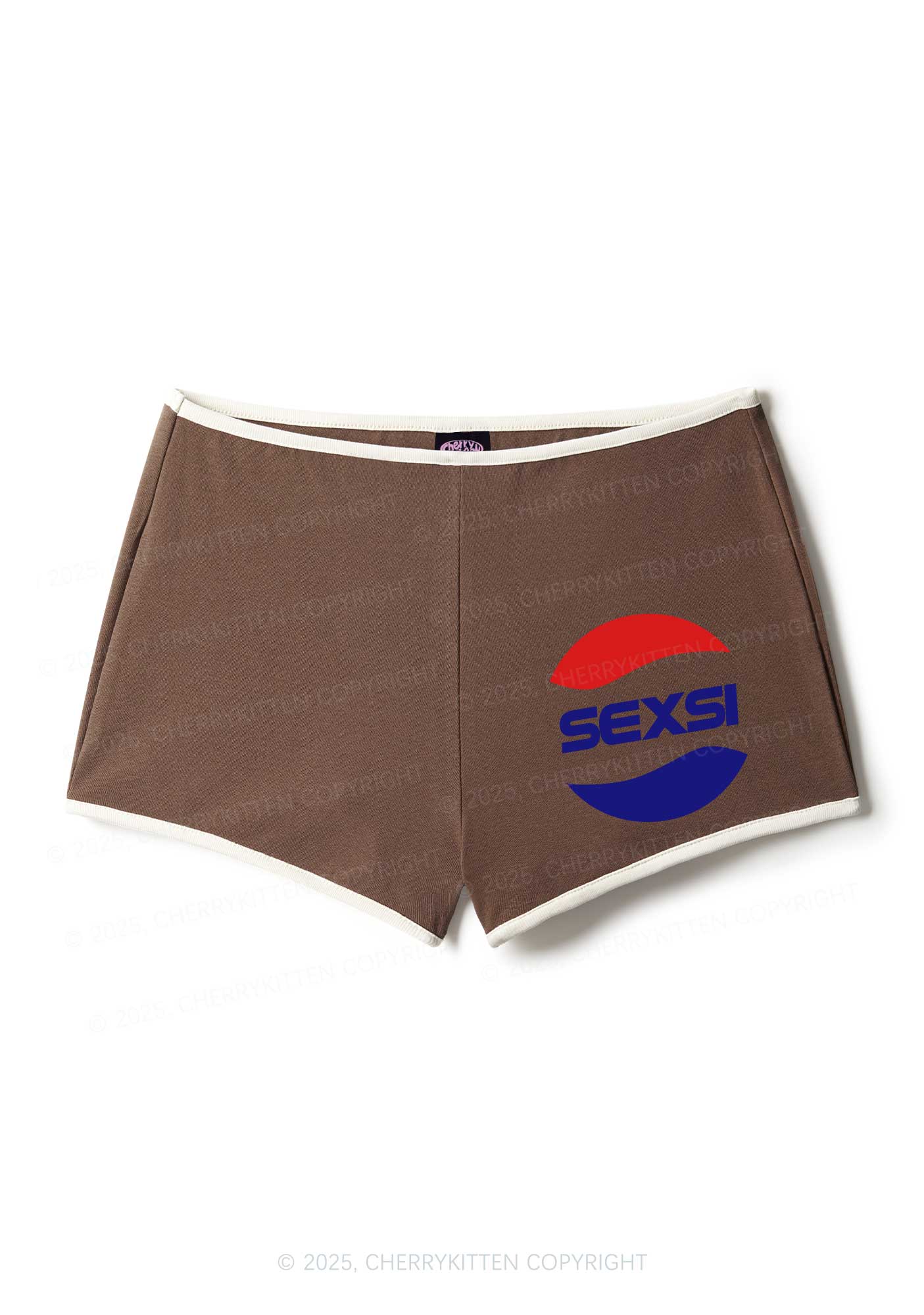 Red Blue Sexsi Y2K Booty Shorts Cherrykitten