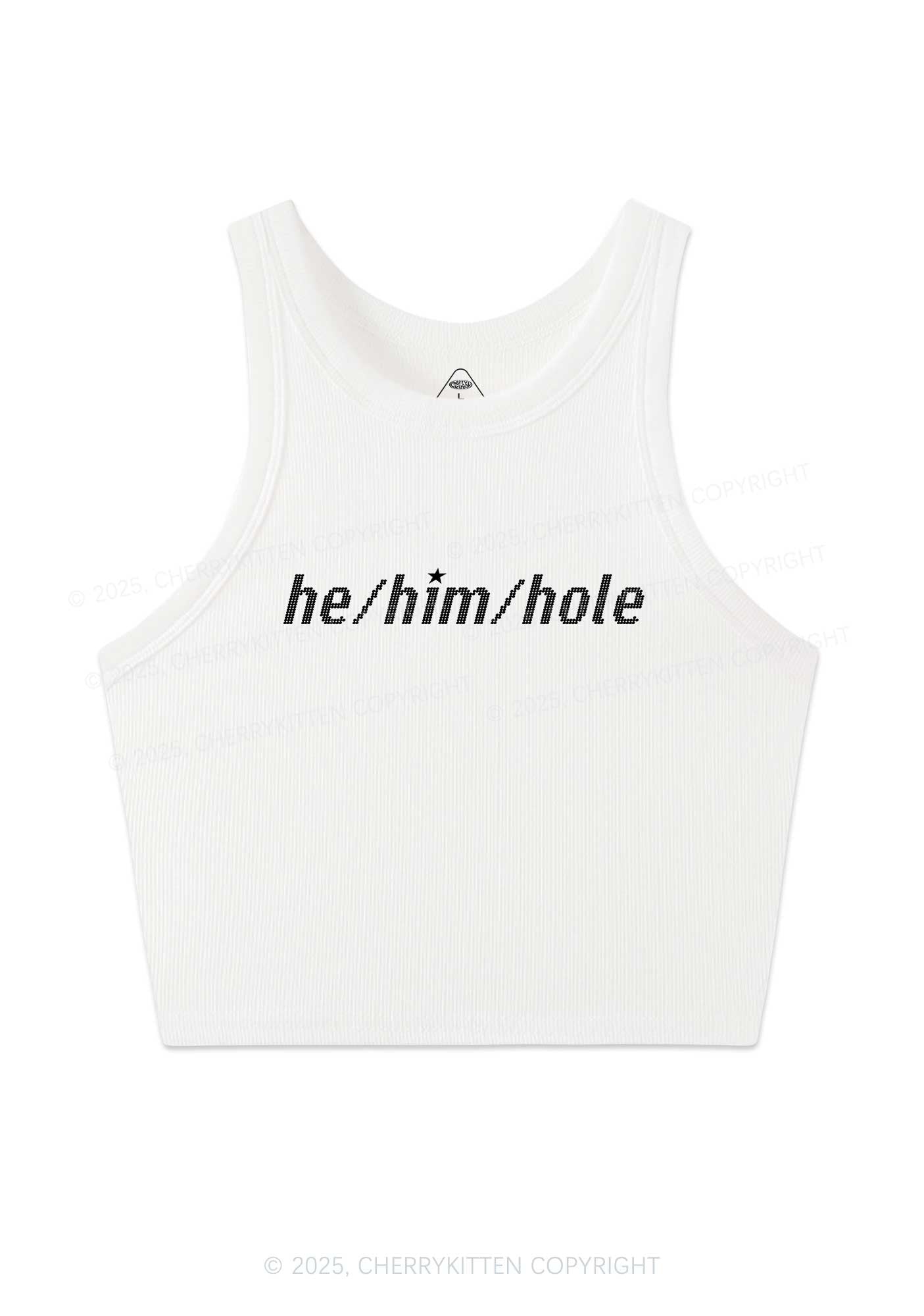 He Him Hole Pride Y2K Crop Tank Top Cherrykitten
