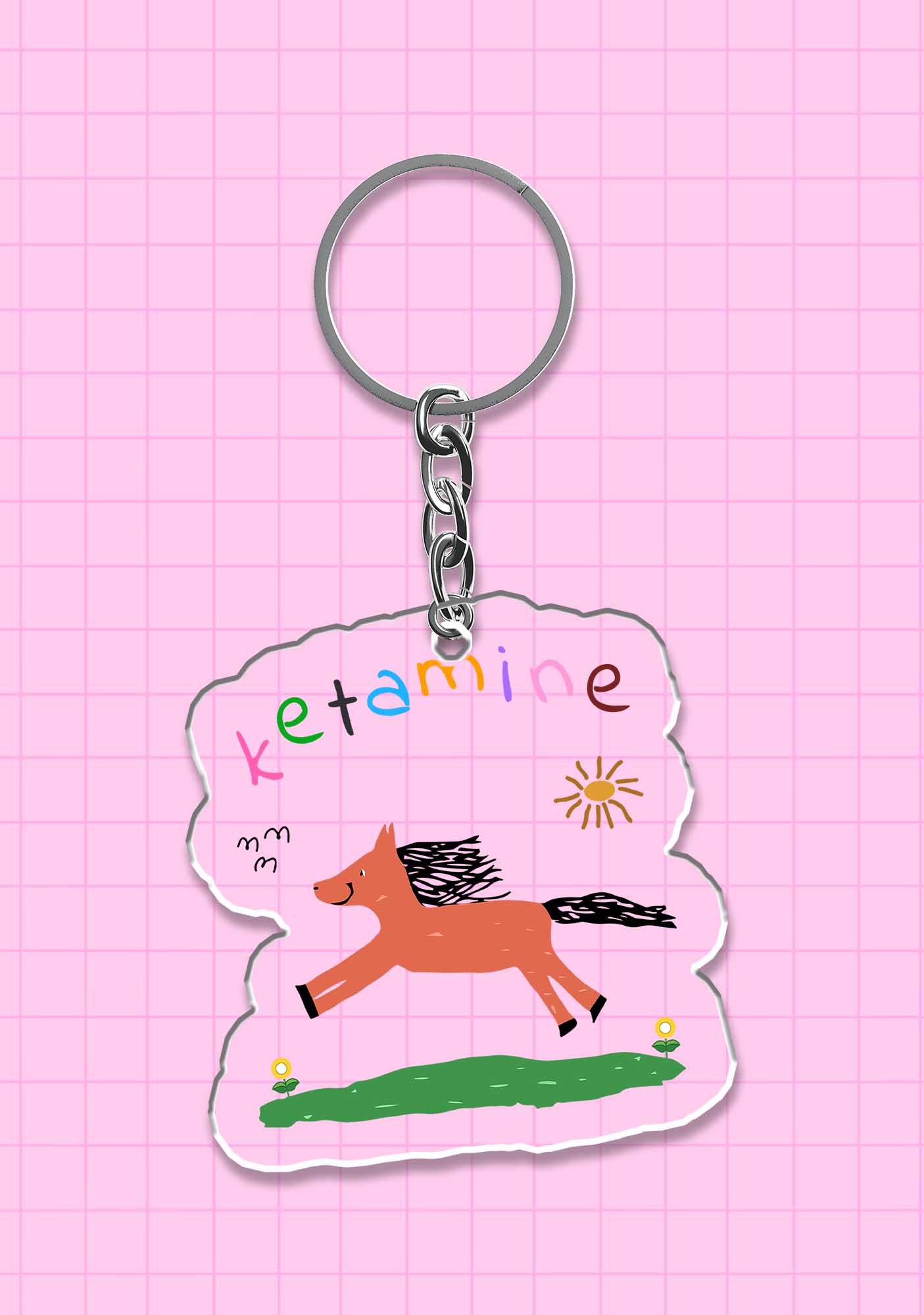 Orange Pony 1Pc Y2K Keychain Cherrykitten