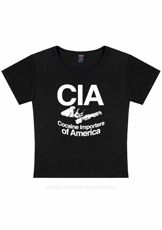 CIA Cola Importers Of America Y2K Baby Tee Cherrykitten