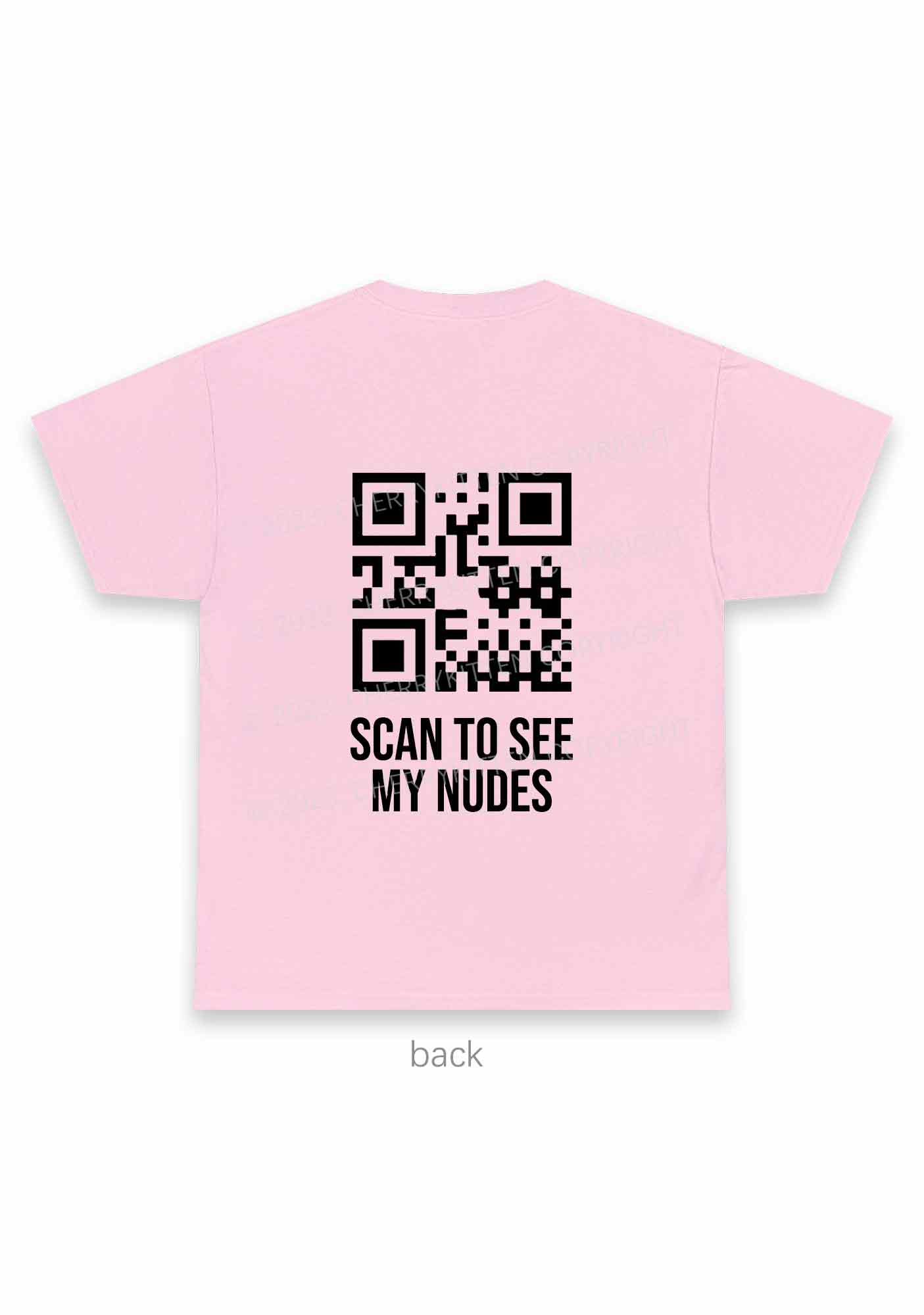 Custom QR Code Scan My Nxdes Y2K Chunky Shirt Cherrykitten