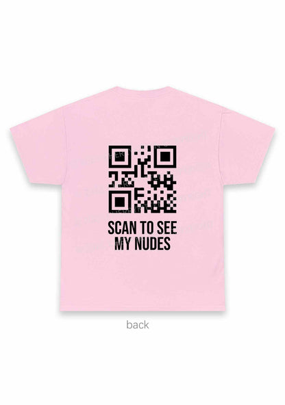 Custom QR Code Scan My Nxdes Y2K Chunky Shirt Cherrykitten