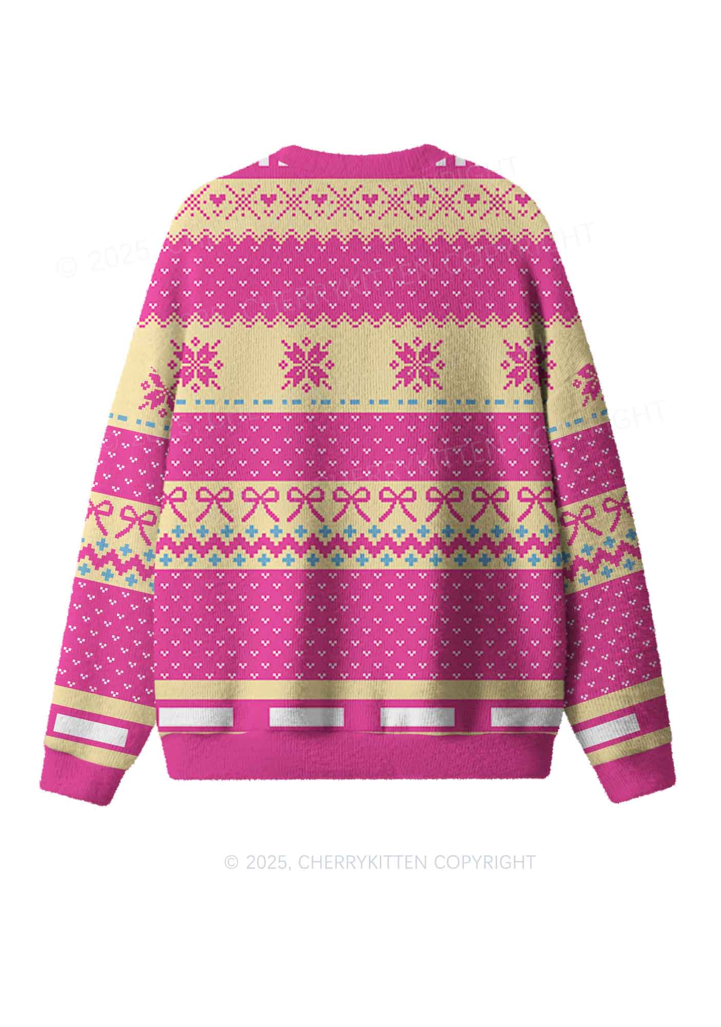 Blunt Slxt Y2K Christmas Knit Sweatshirt Cherrykitten