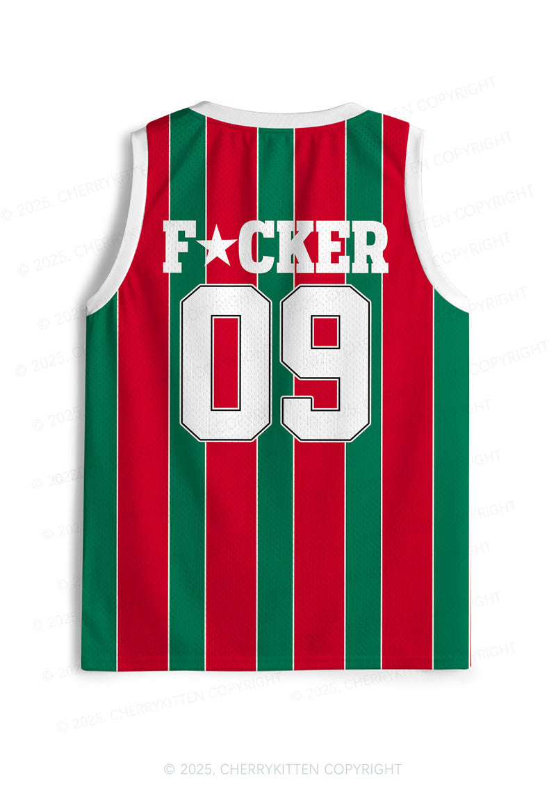 Custom Striped Mother Fxxker Y2K Sport Jersey Tank Cherrykitten