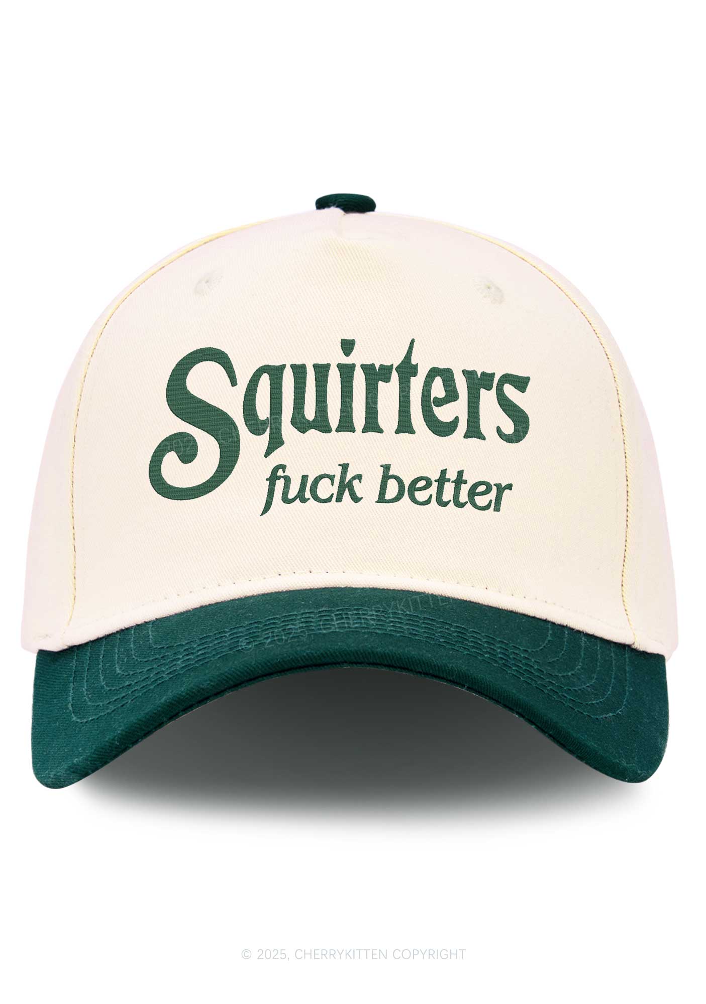 Embroidered Squirters Fxxk Better Y2K Color Block Baseball Cap Cherrykitten