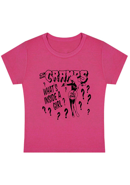 What's Inside A Girl Y2K Baby Tee