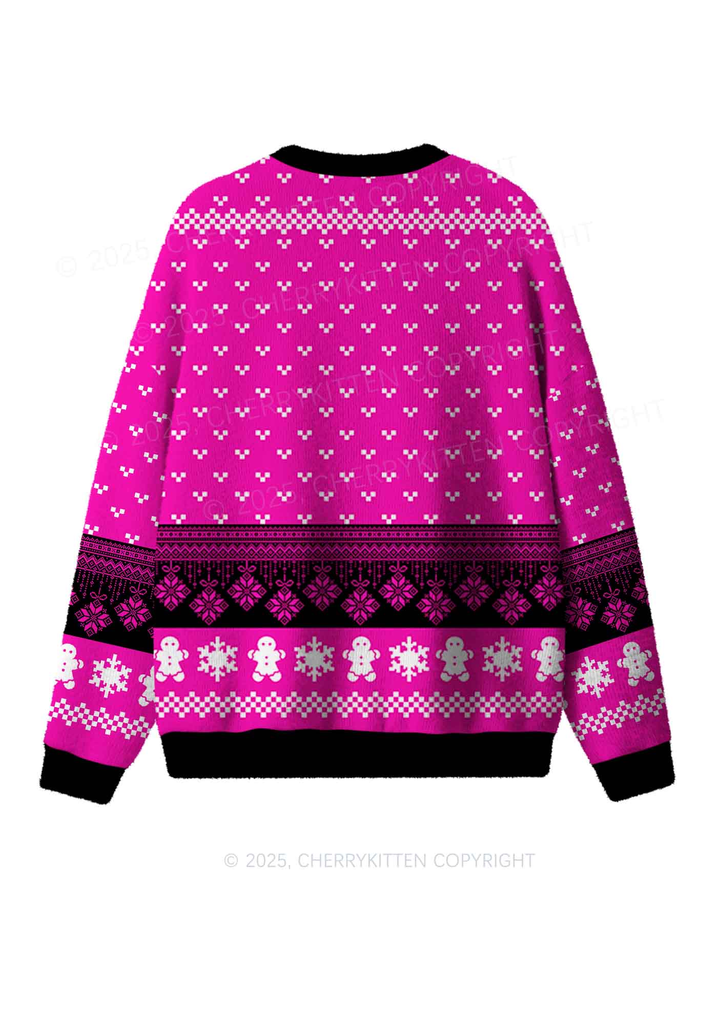 Great Mental Health Y2K Christmas Knit Sweatshirt Cherrykitten