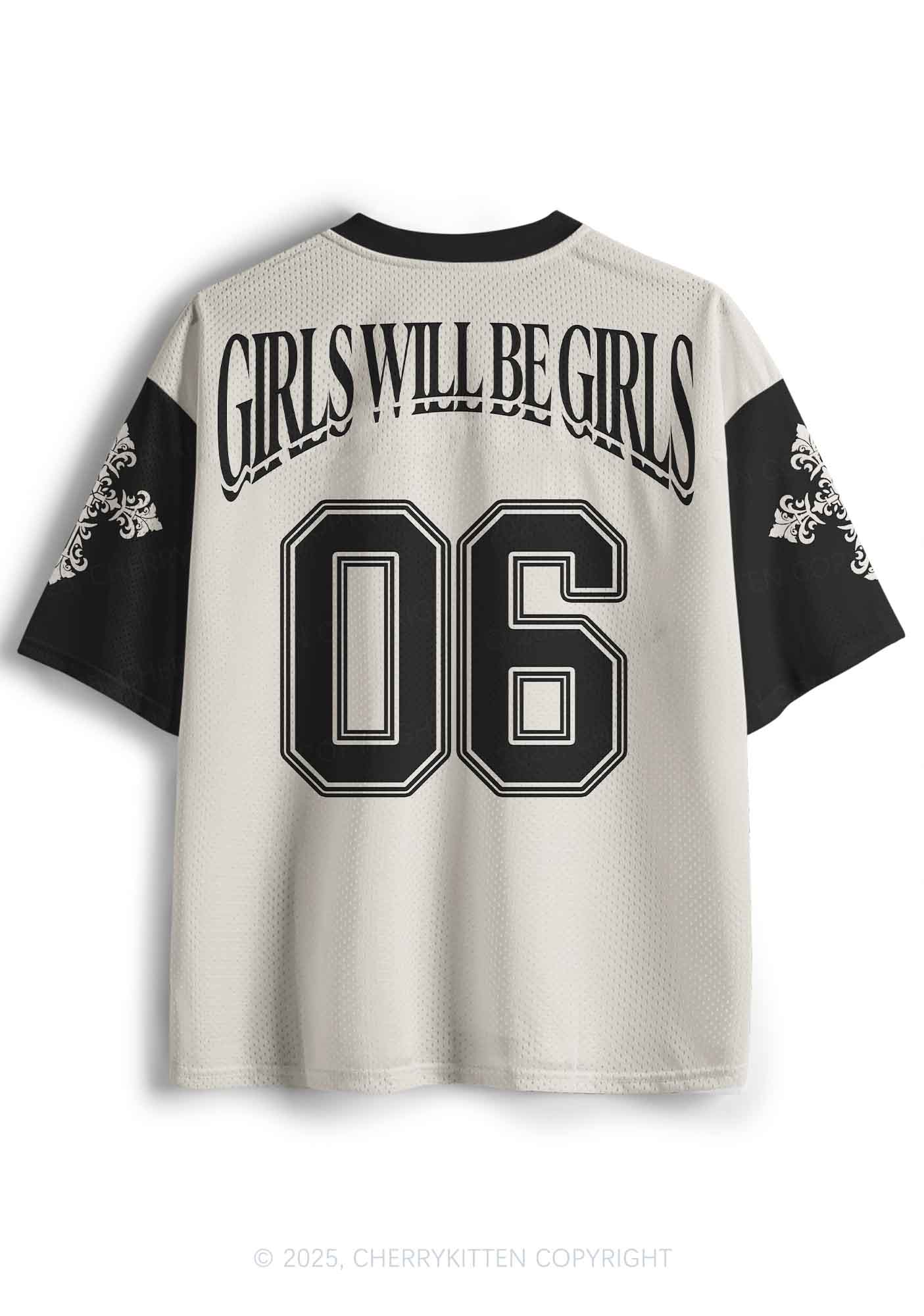Custom Halloween Girls Will Be Girls Y2K Sport Jersey Shirts Cherrykitten