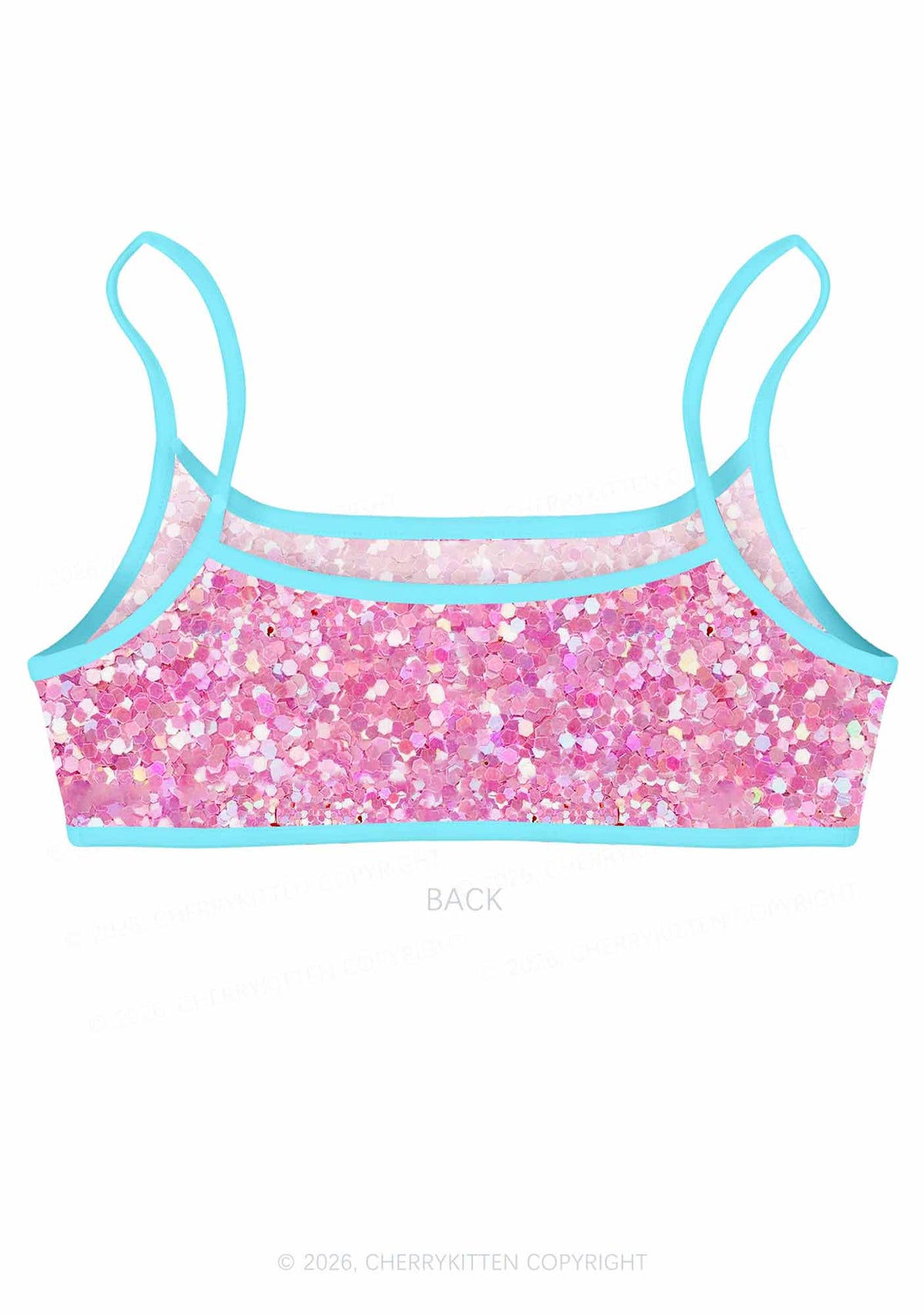 Cherry Cake Y2K Print Super Crop Cami Cherrykitten