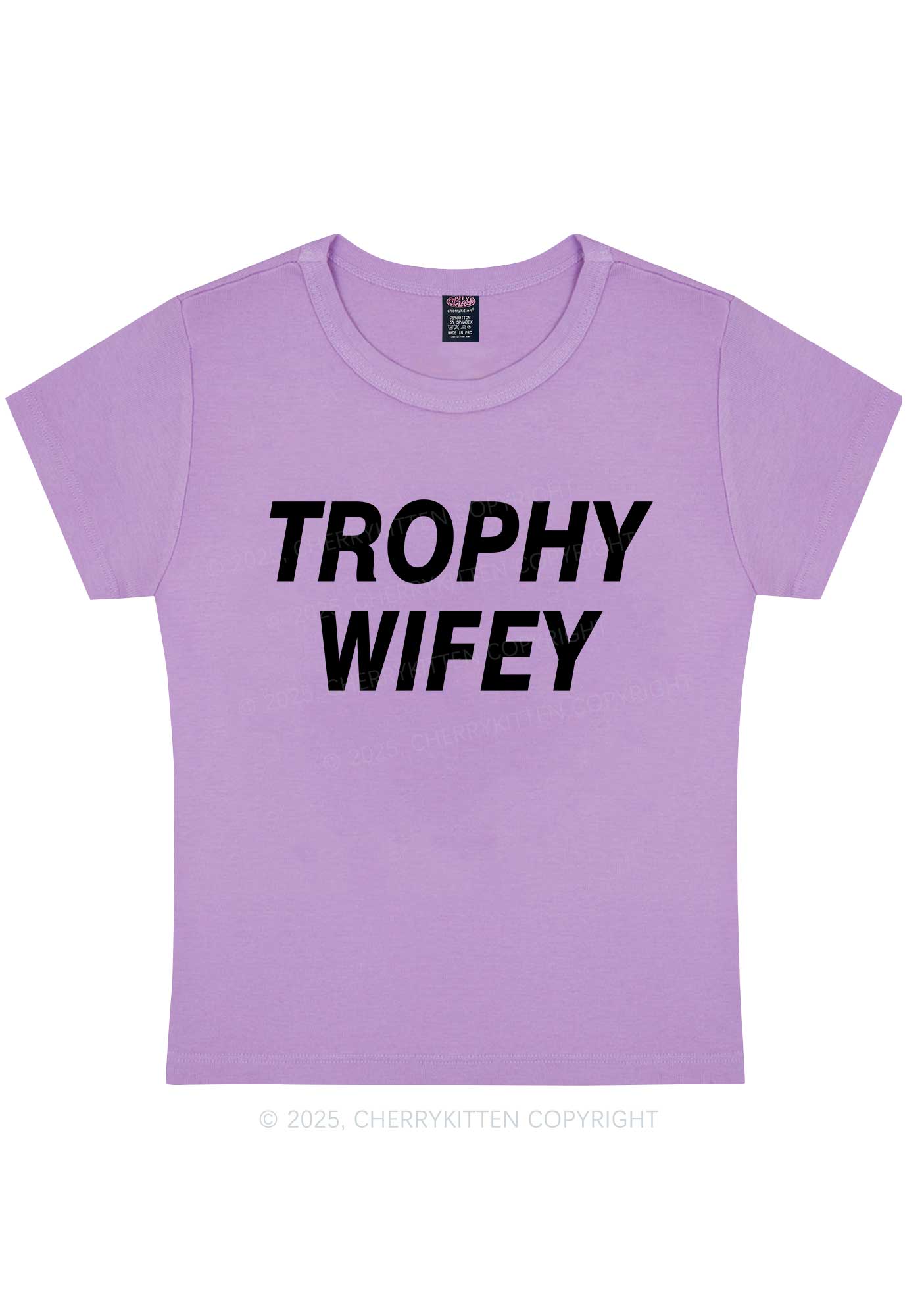Trophy Wifey Y2K Baby Tee Cherrykitten