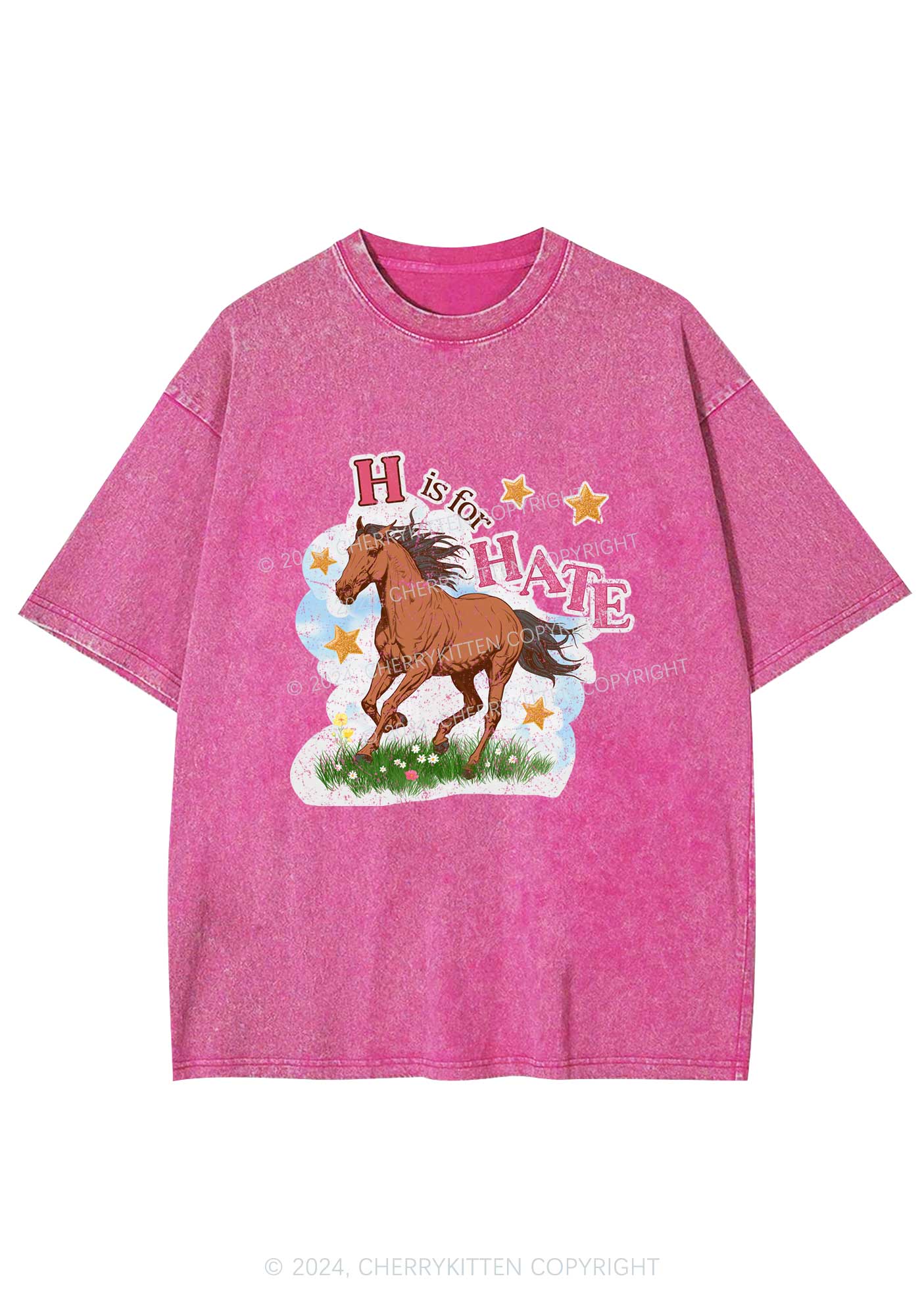 H Is For Hate Y2K Washed Tee Cherrykitten