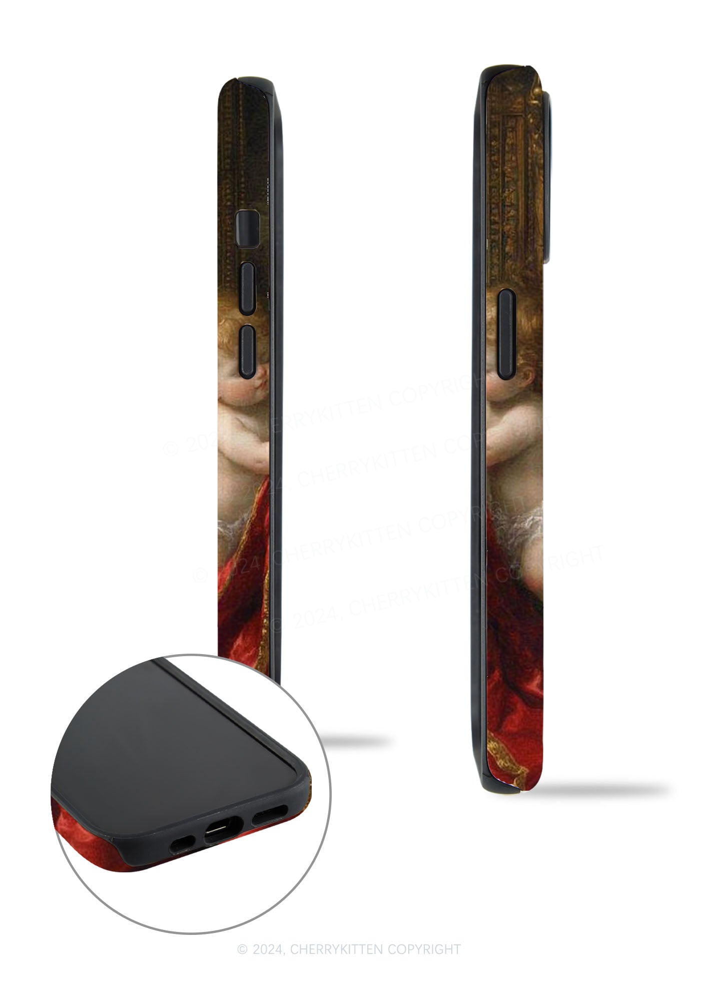 The Cat King And Angels Y2K Phone Case Cherrykitten