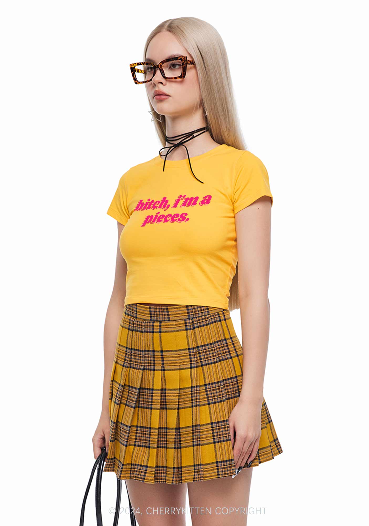 Bxtch I'm A Custom Zodiac Y2K Baby Tee