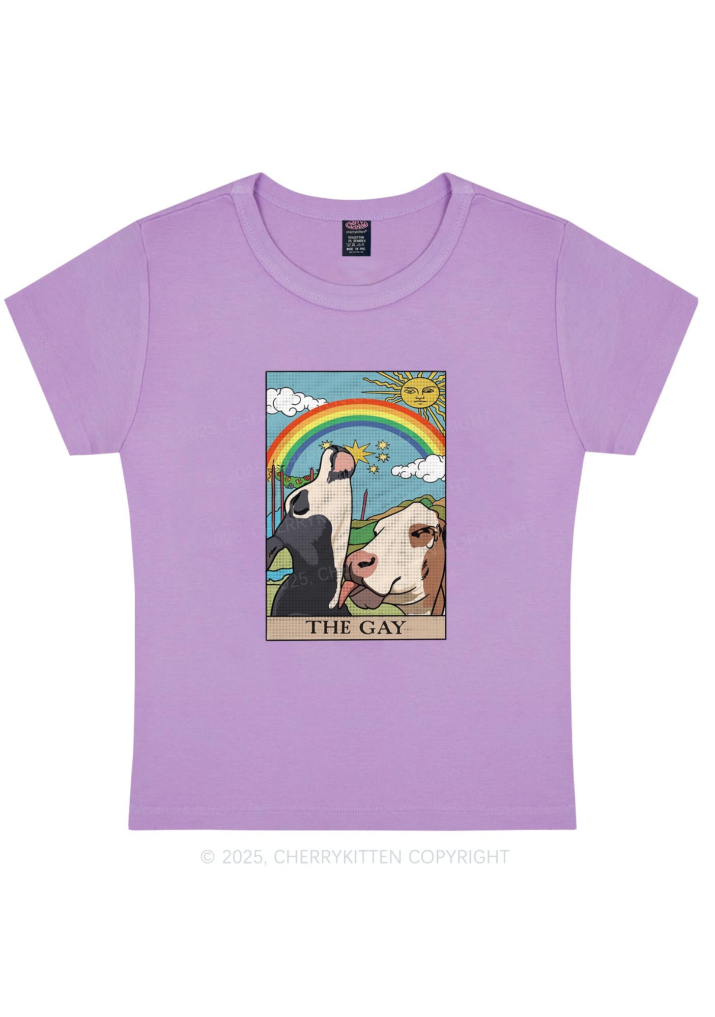 The Gay Pride Y2K Baby Tee Cherrykitten