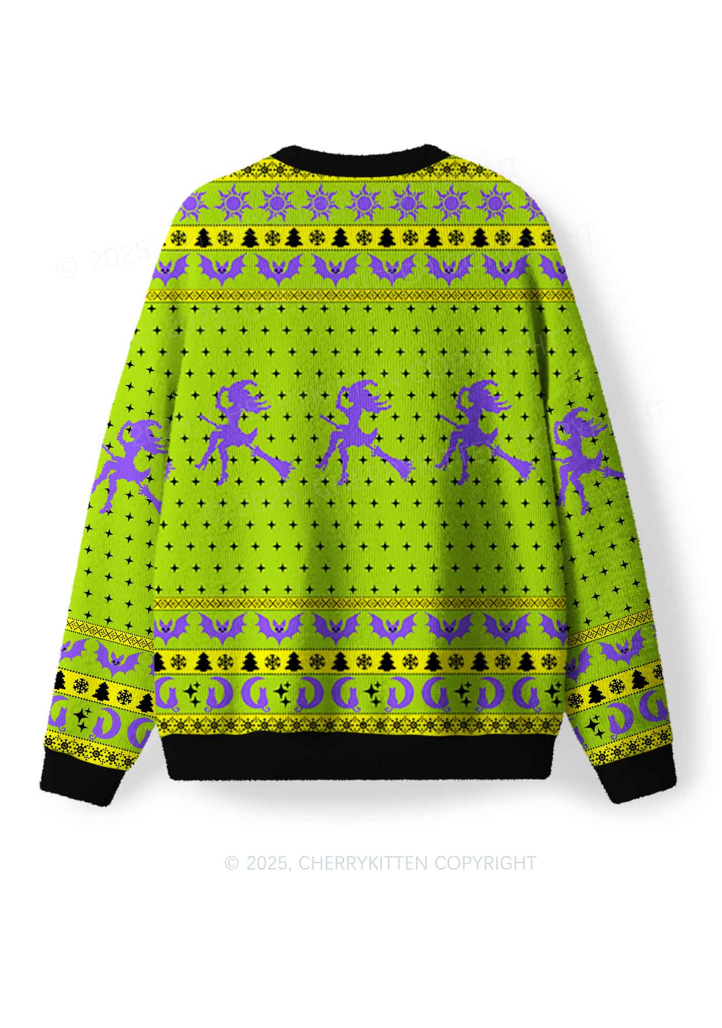 Halloween Girls Will Be Girls Y2K Christmas Knit Sweatshirt Cherrykitten