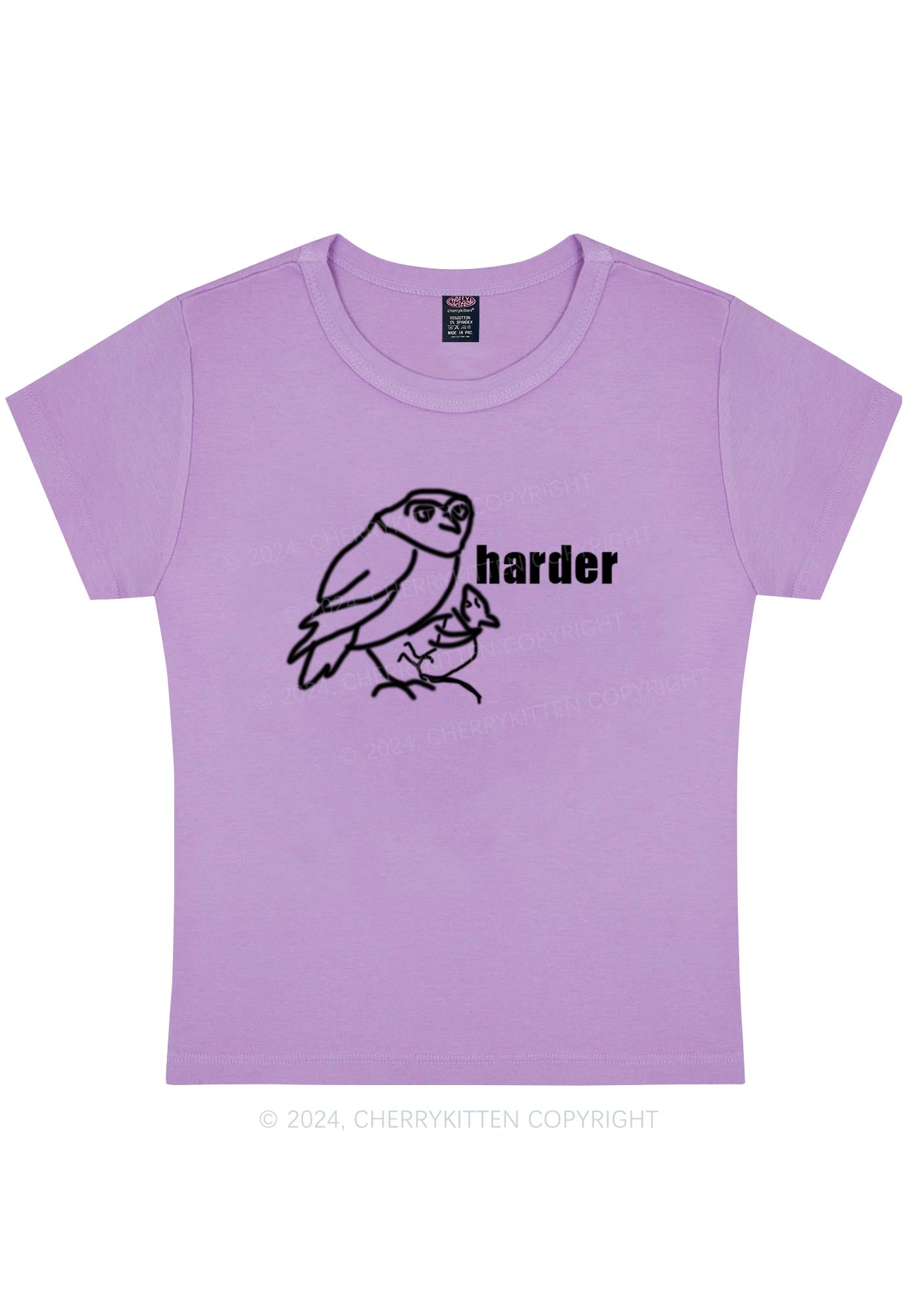 Rats Harder Y2K Baby Tee Cherrykitten