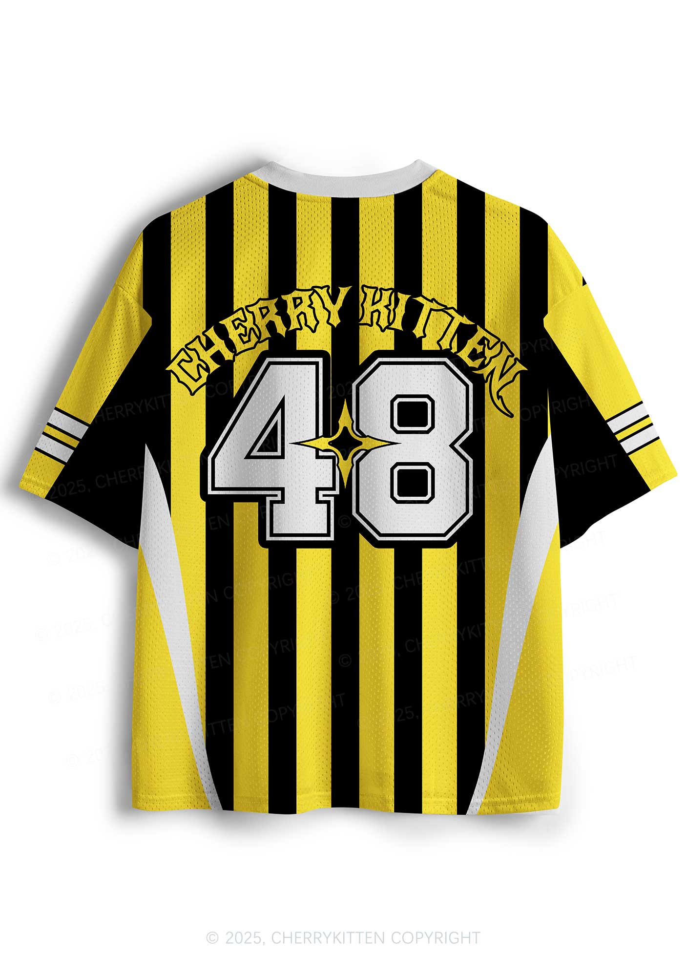 Custom Yellow Feral Y2K Sport Jersey Shirts Cherrykitten