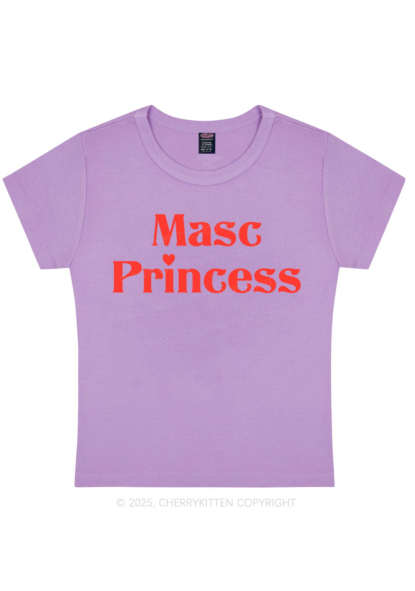 Masc Princess Pride Y2K Baby Tee Cherrykitten