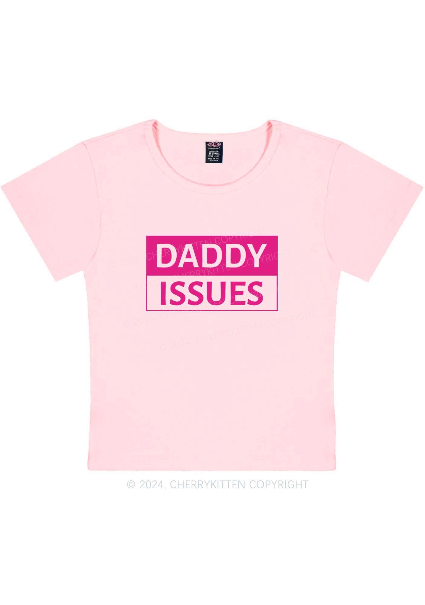 It's Daddy Issues Y2K Baby Tee Cherrykitten
