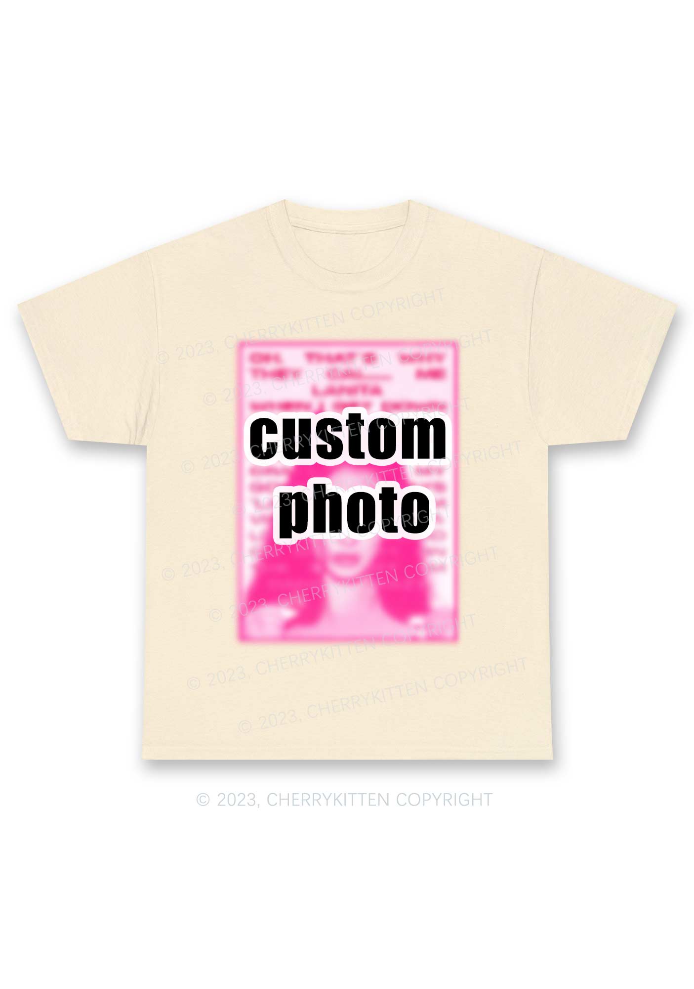Custom Photo Y2K Chunky Shirt Cherrykitten