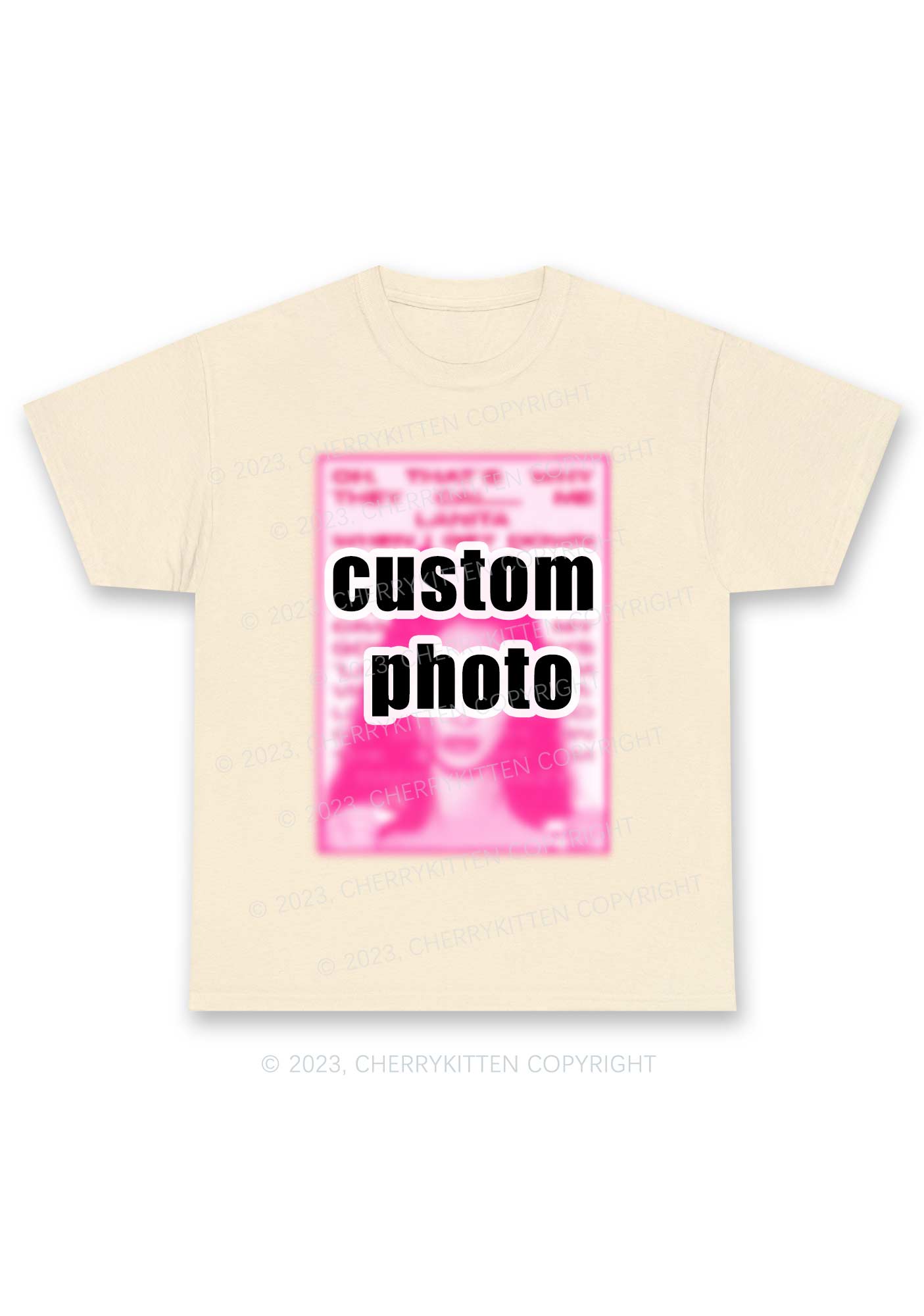 Custom Photo Y2K Chunky Shirt Cherrykitten