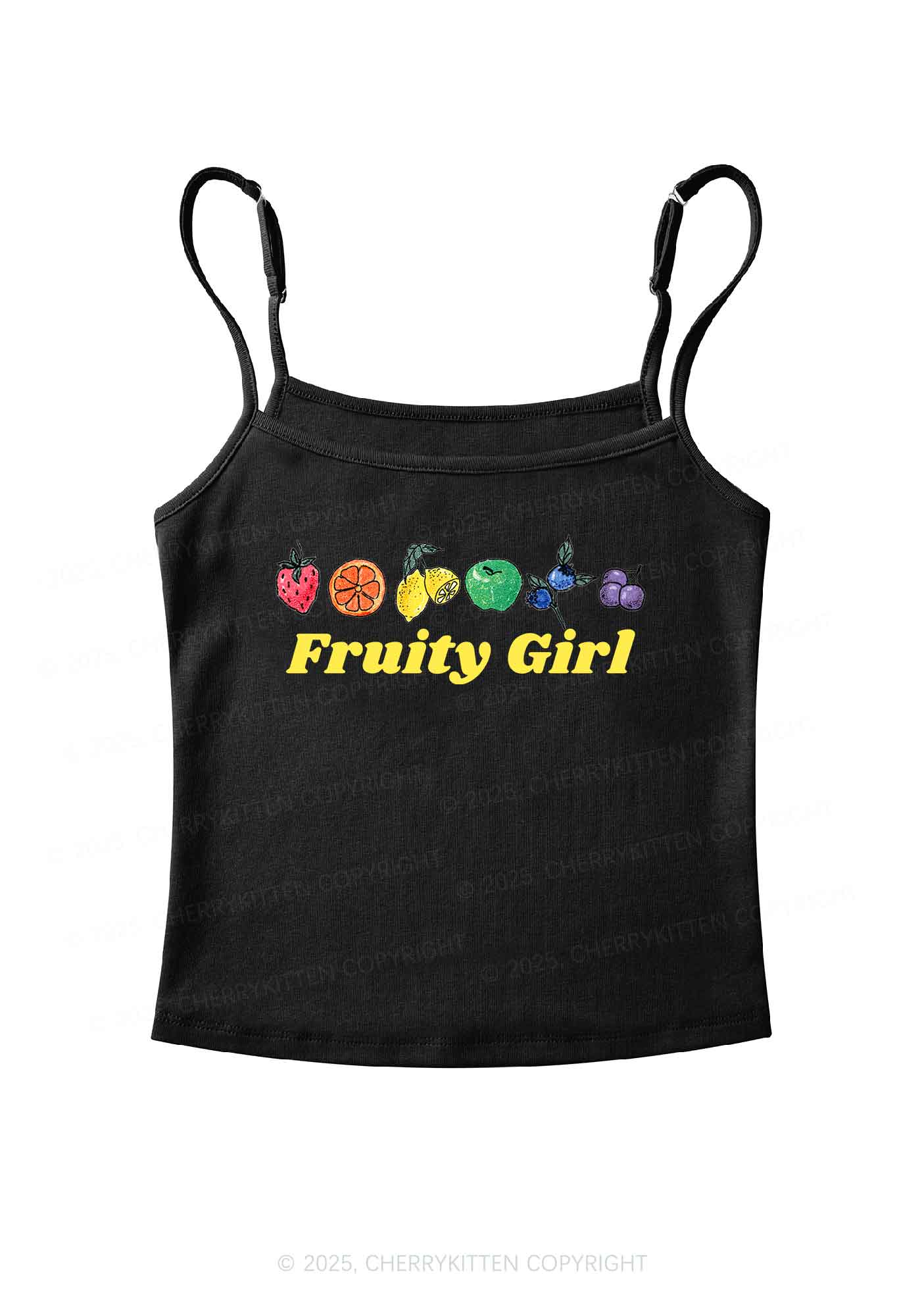 Fruity Girl Y2K Spaghetti Strap Cami Cherrykitten