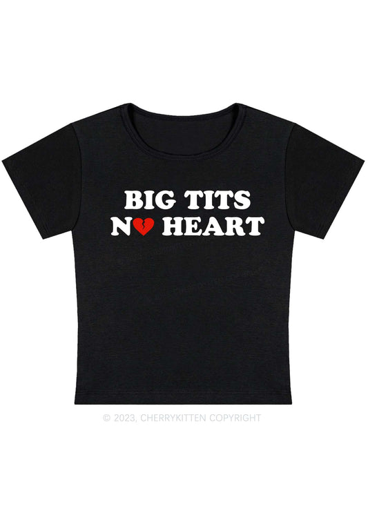 Big Txts No Heart Y2K Baby Tee Cherrykitten