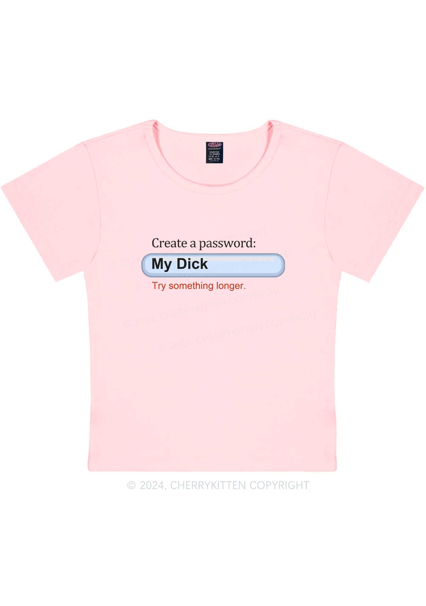 Longer Password Y2K Baby Tee Cherrykitten