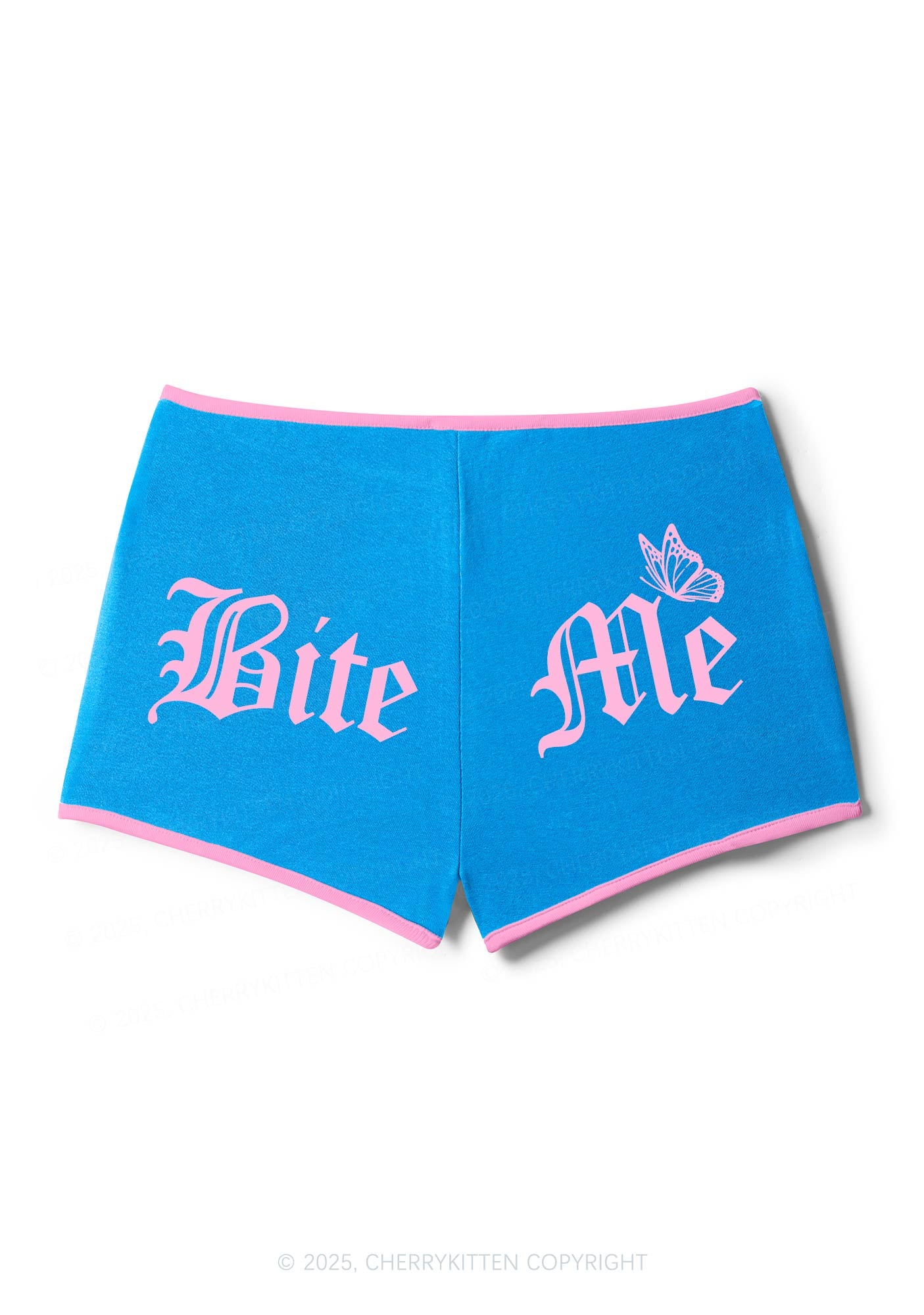 Bite Me Y2K Contrast Mini Shorts Cherrykitten