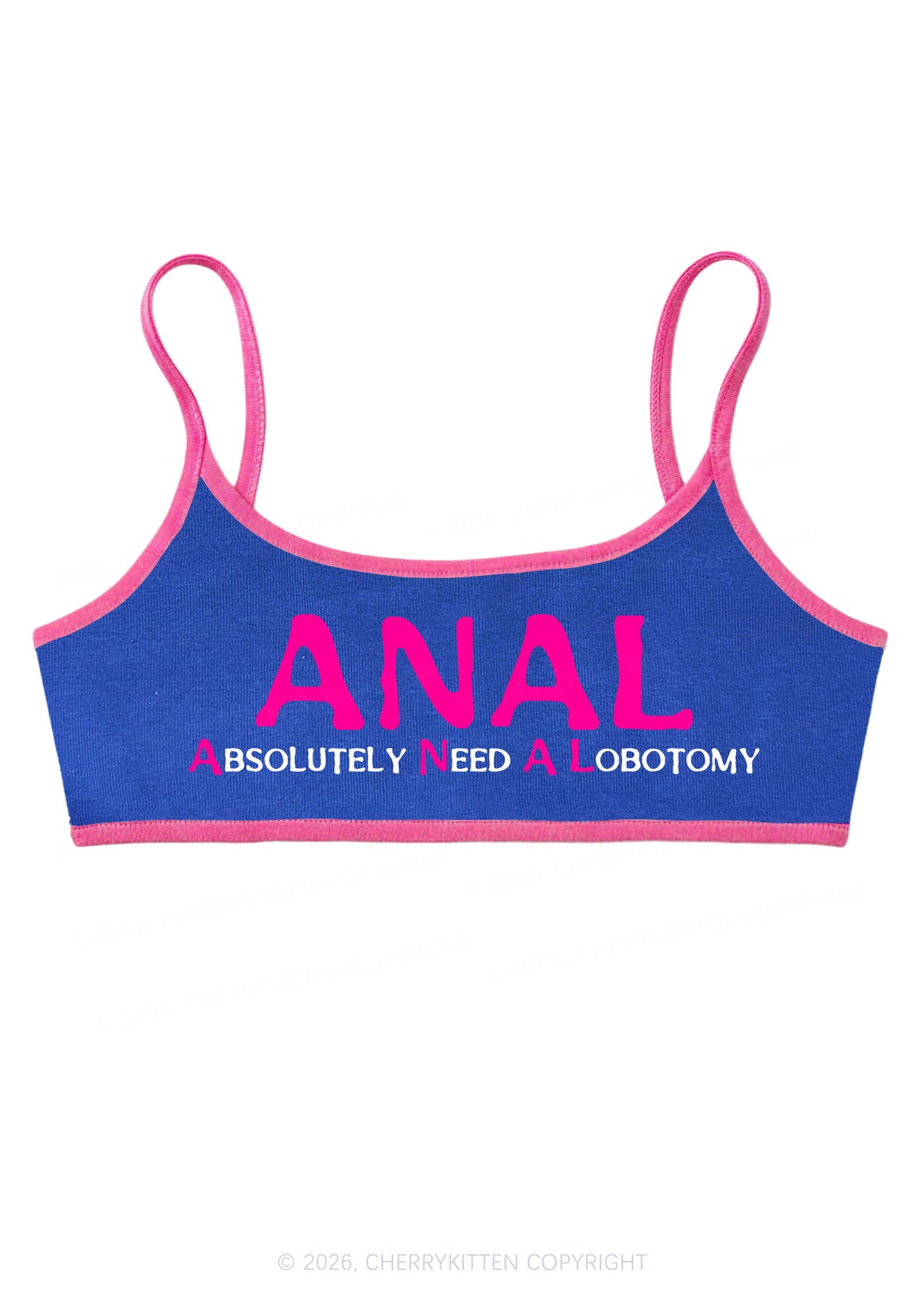 Absolutely Need A Lobotomy Y2K Super Crop Cami Cherrykitten