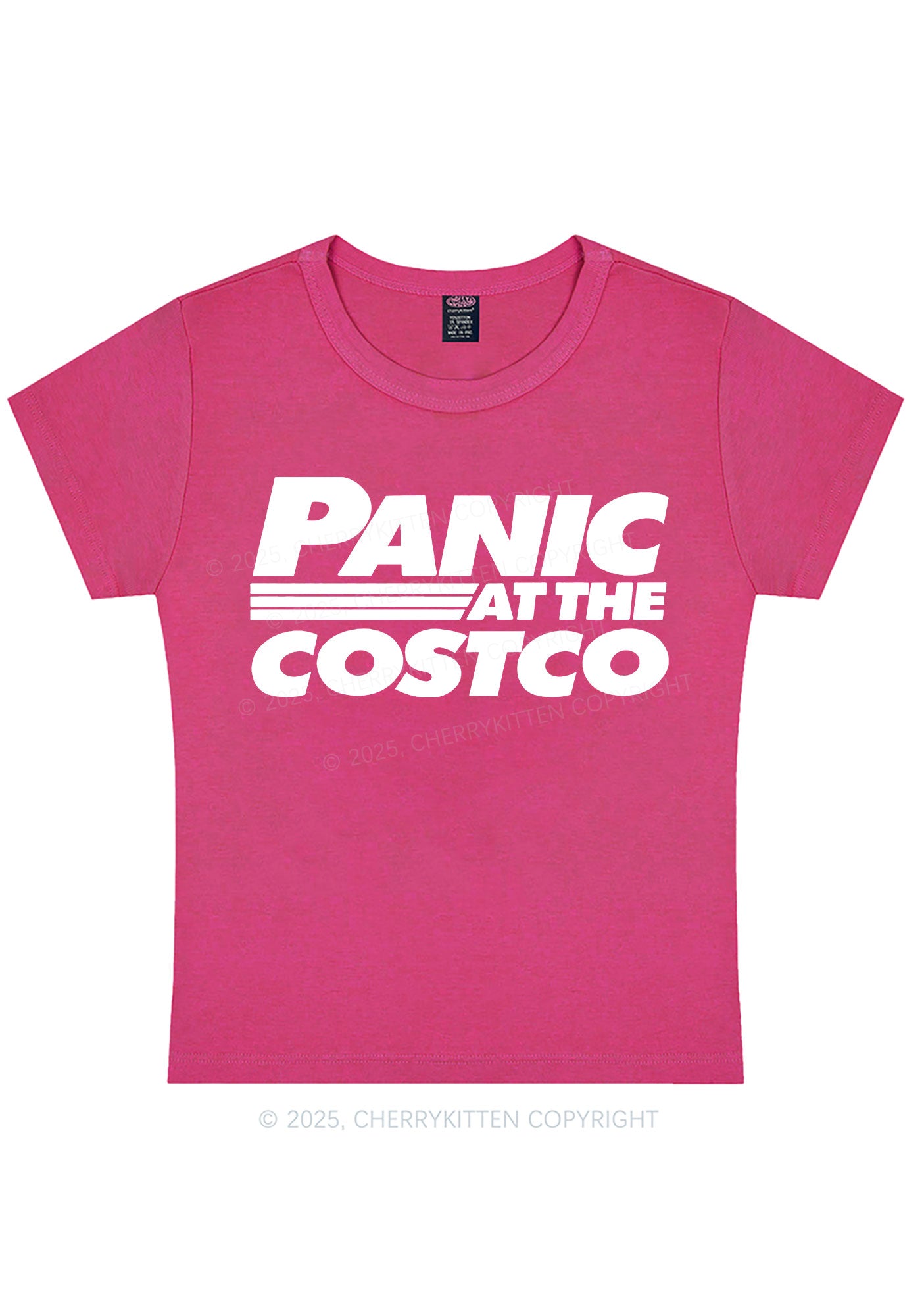 Panic Costco Y2K Baby Tee Cherrykitten