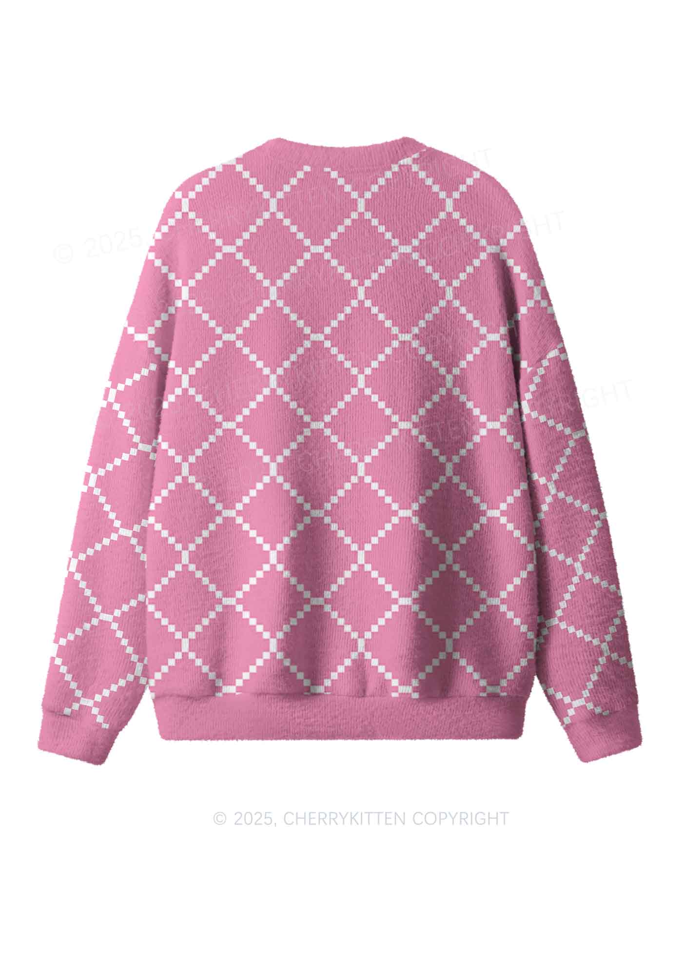 Dont Be Stressin Y2K Christmas Knit Sweatshirt Cherrykitten