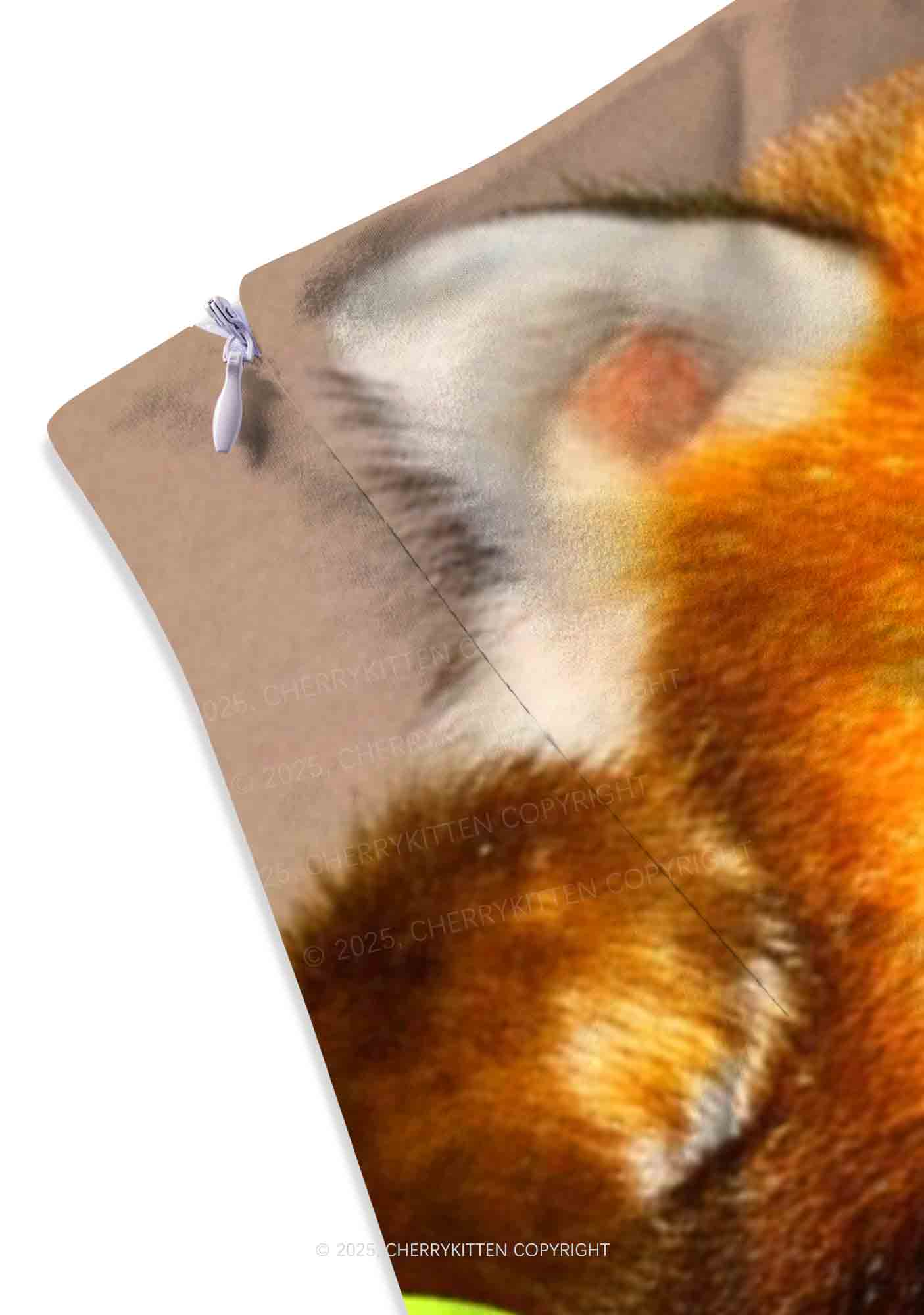 Hip Hop Red Panda Y2K Print Mini Skirt Cherrykitten