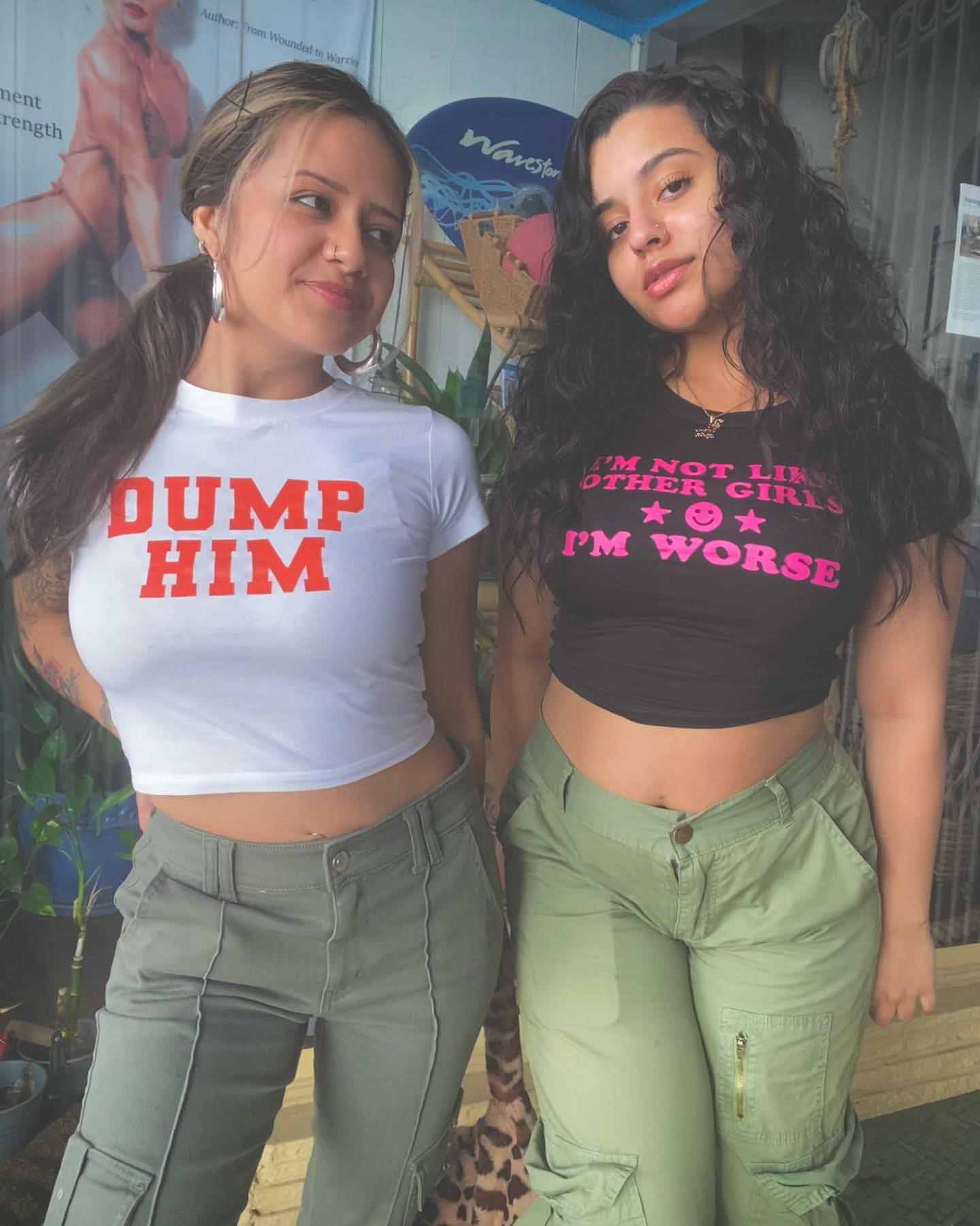 Dump Him Y2k Baby Tee