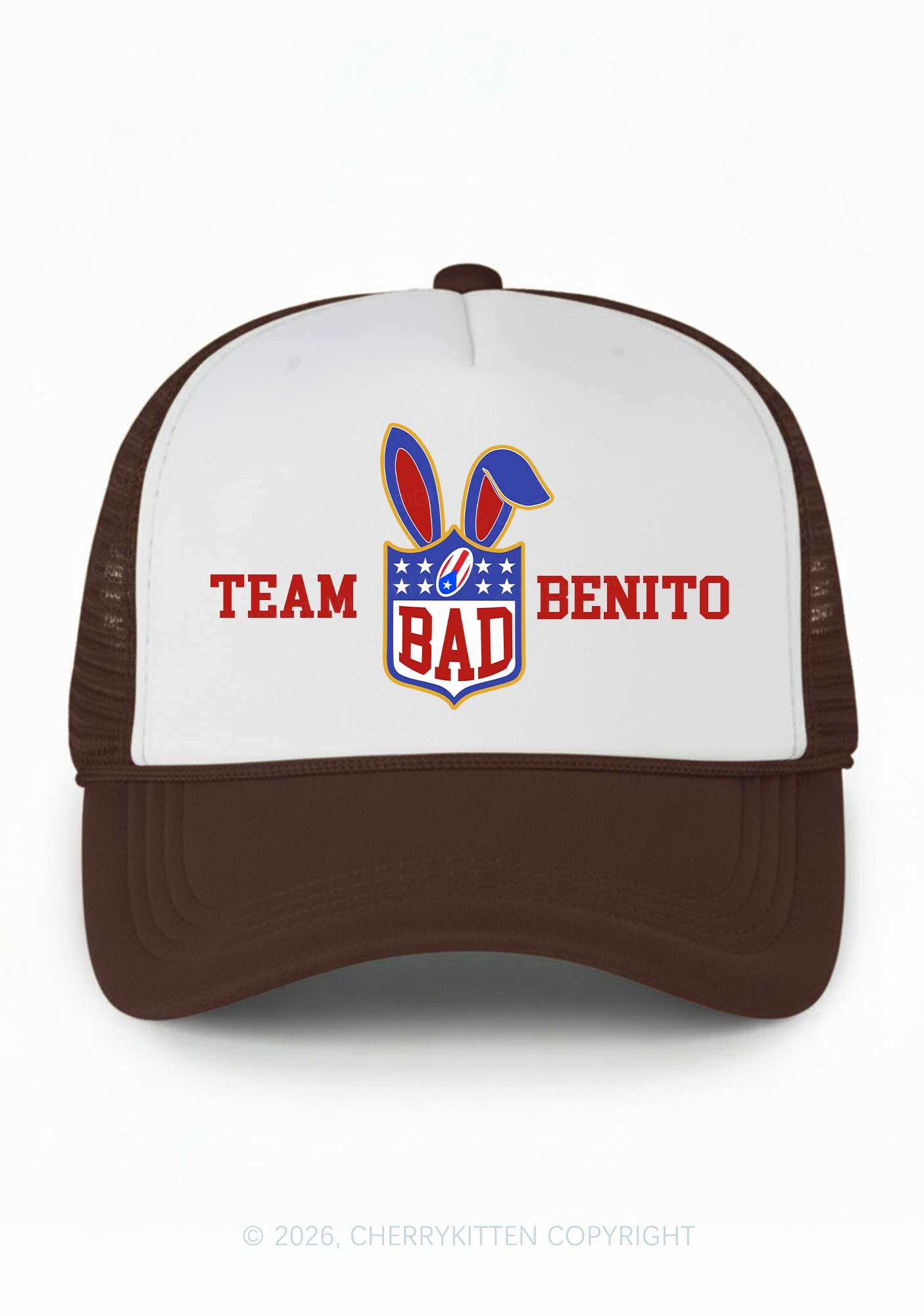 Pink Bad Bunny Y2K Colorblock Trucker Hat Cherrykitten