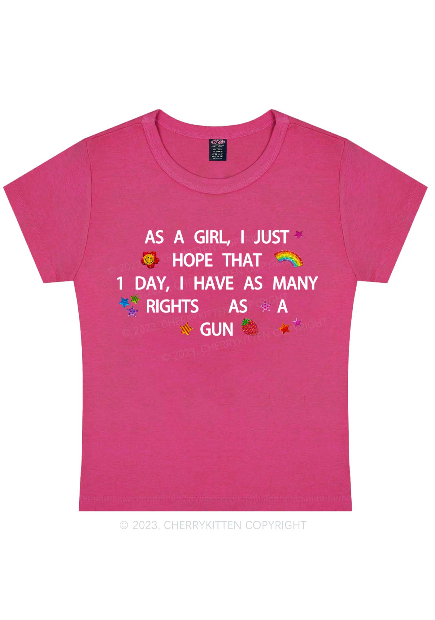 Curvy Girls Have Many Rights Y2K Baby Tee Cherrykitten