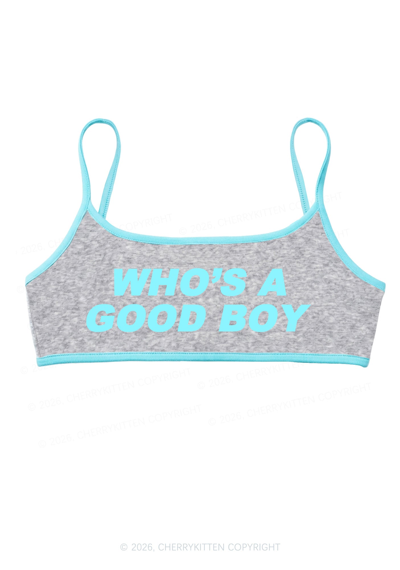 Whos A Good Boy Y2K Super Crop Cami Cherrykitten