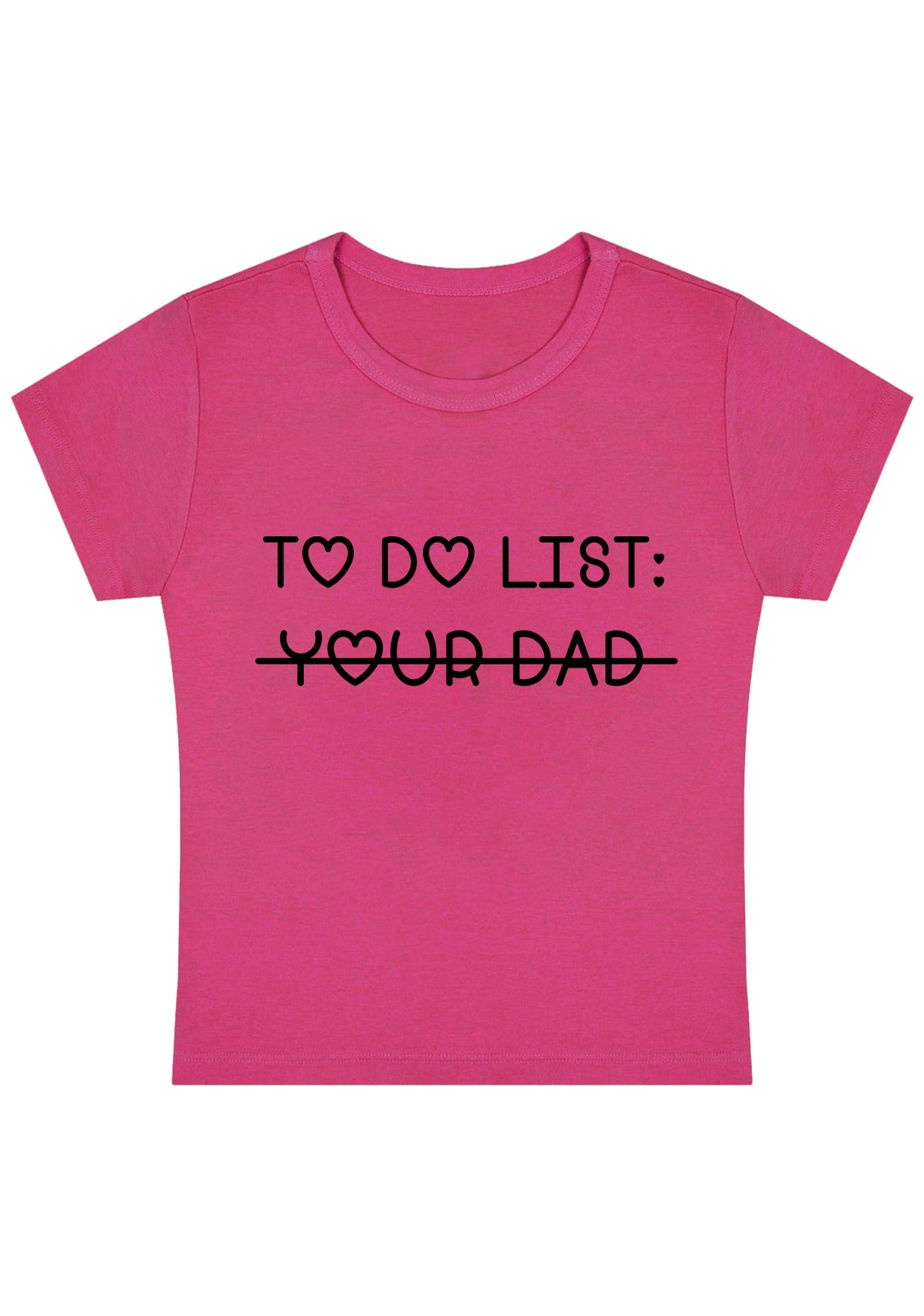Curvy To Do List Your Dad Baby Tee