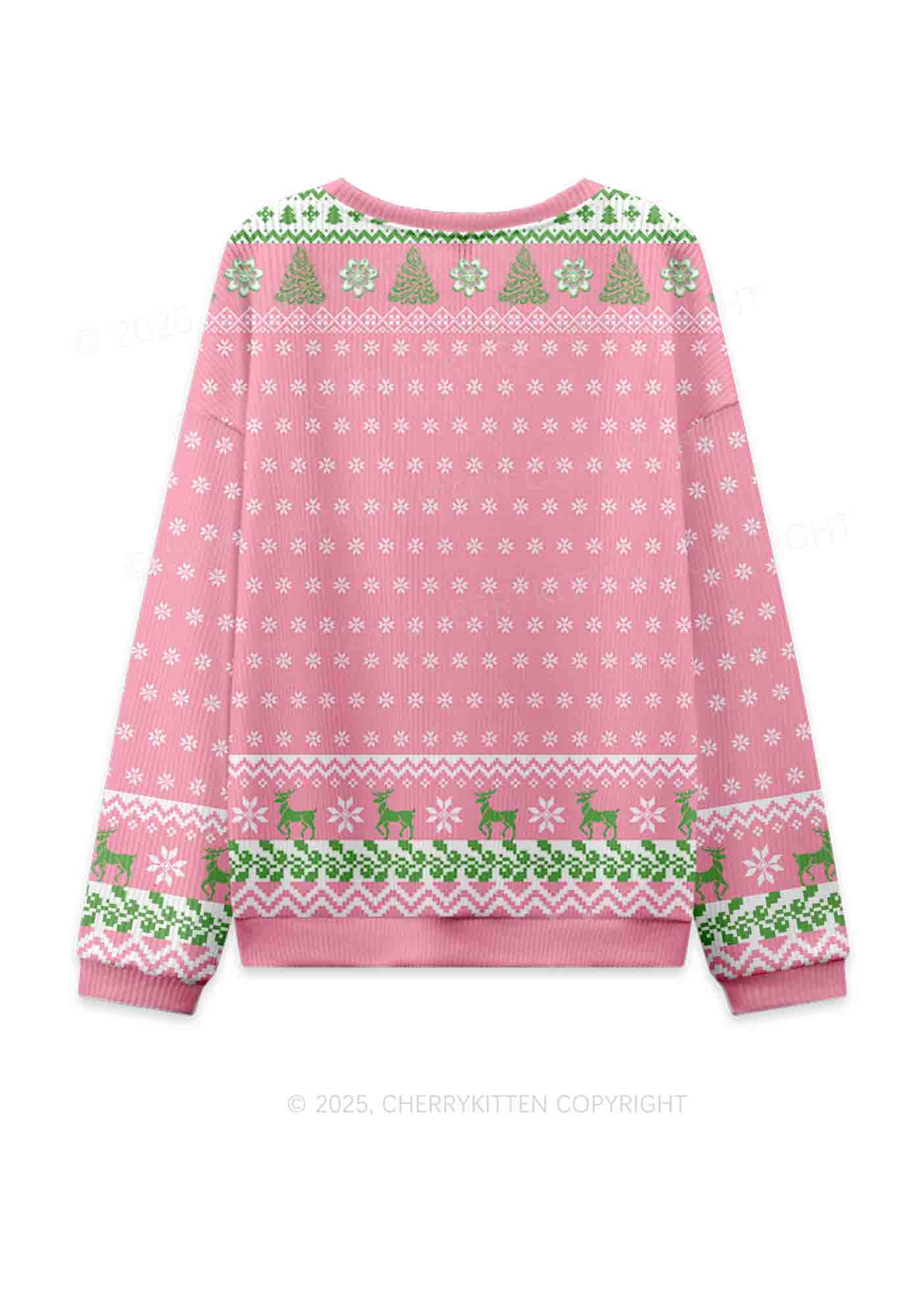 Cxxt Stars Y2K Knit Sweatshirt Cherrykitten