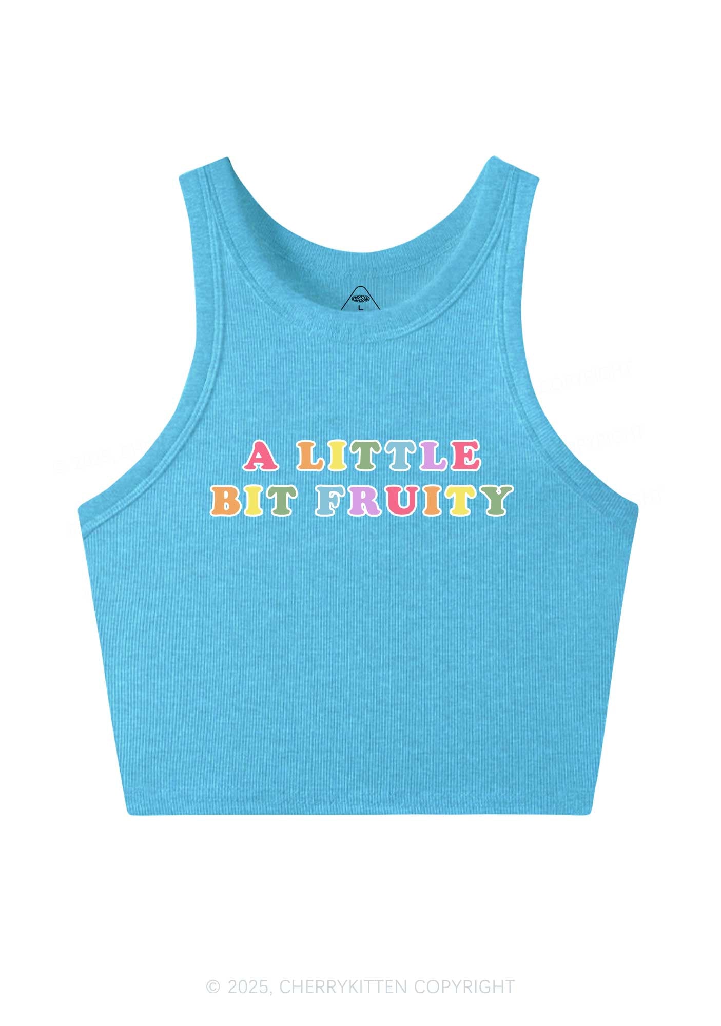 Bit Fruity Pride Y2K Crop Tank Top Cherrykitten