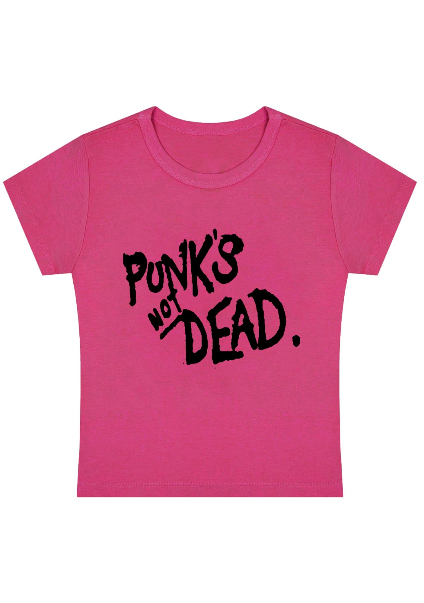 Punk's Not Dead Y2K Baby Tee