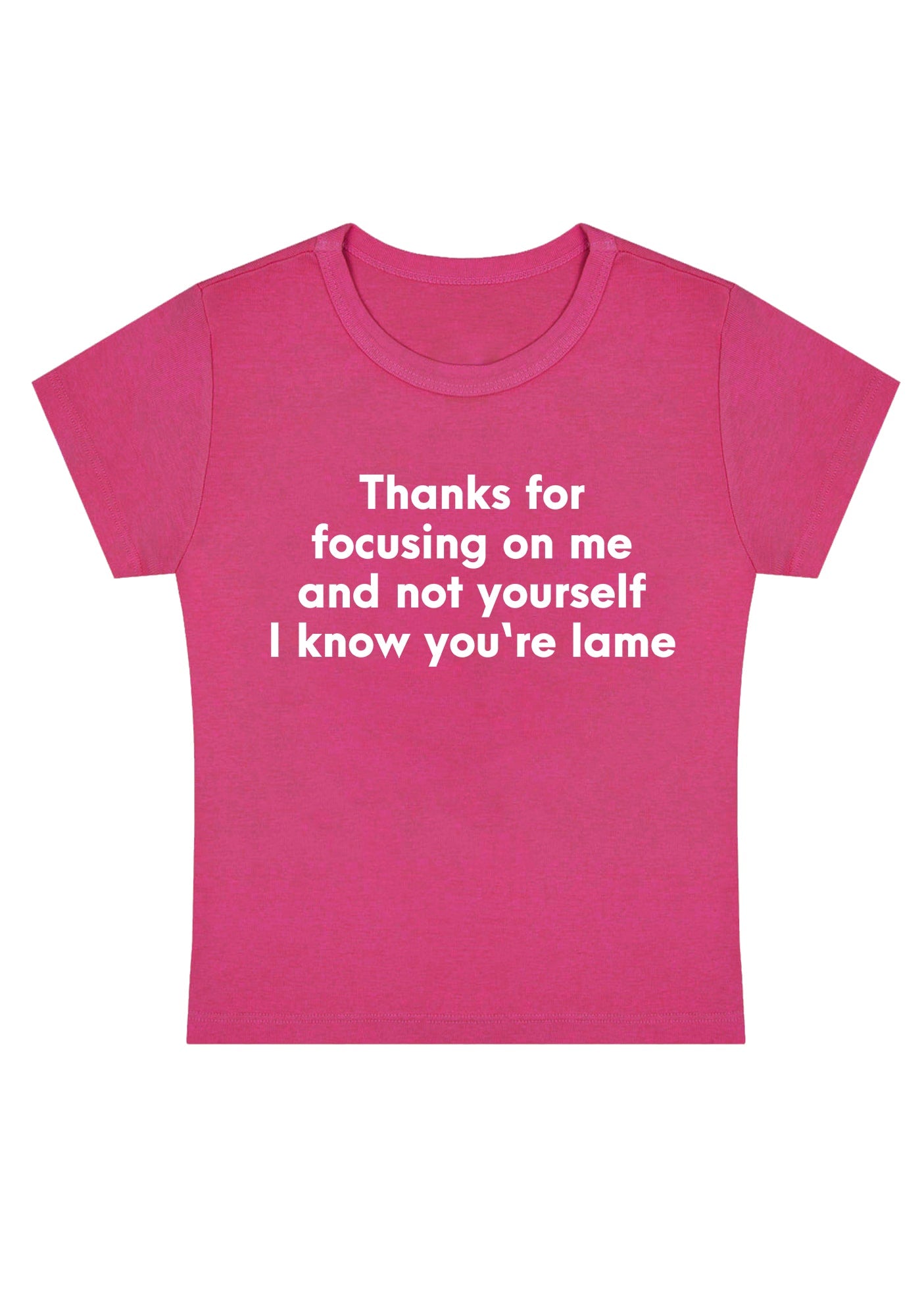 Curvy I Know You Are Lame Baby Tee