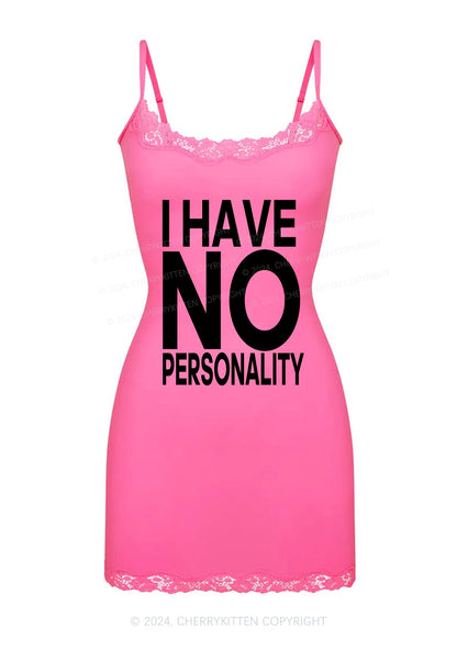 No Personality Y2K Lace Slip Dress Cherrykitten