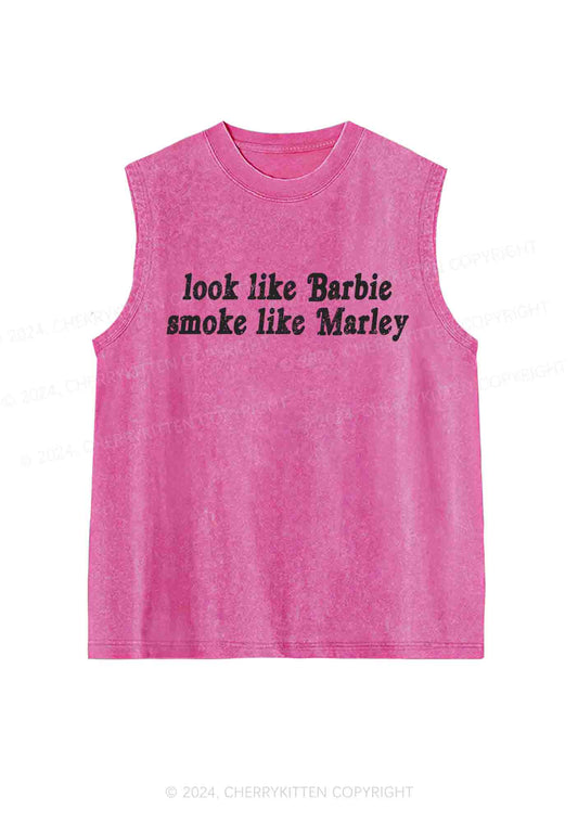 Smoke Like Marley Y2K Washed Tank Cherrykitten