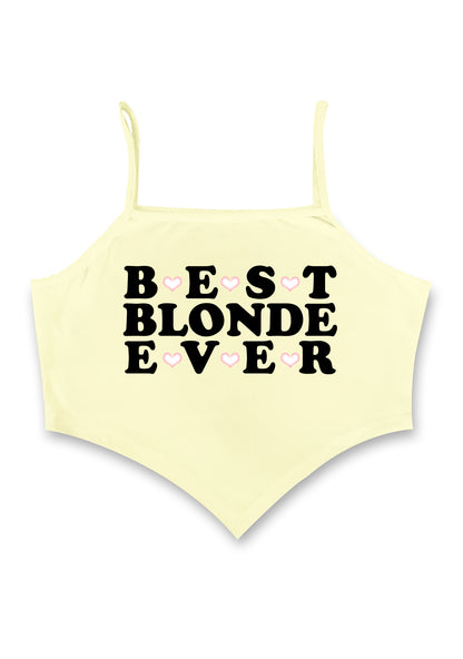 Best Blonde Ever Bandana Crop Tank