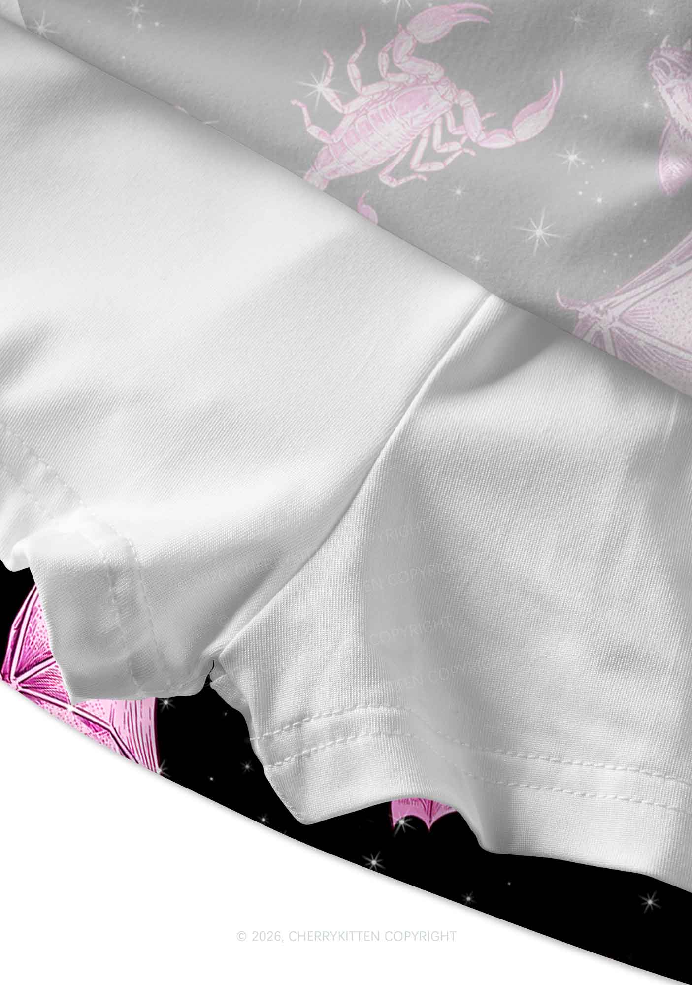 Halloween Pink Bat Y2K Print Mini Skirt Cherrykitten