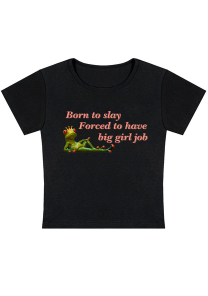 Curvy Forced To Have Big Girl Job Baby Tee